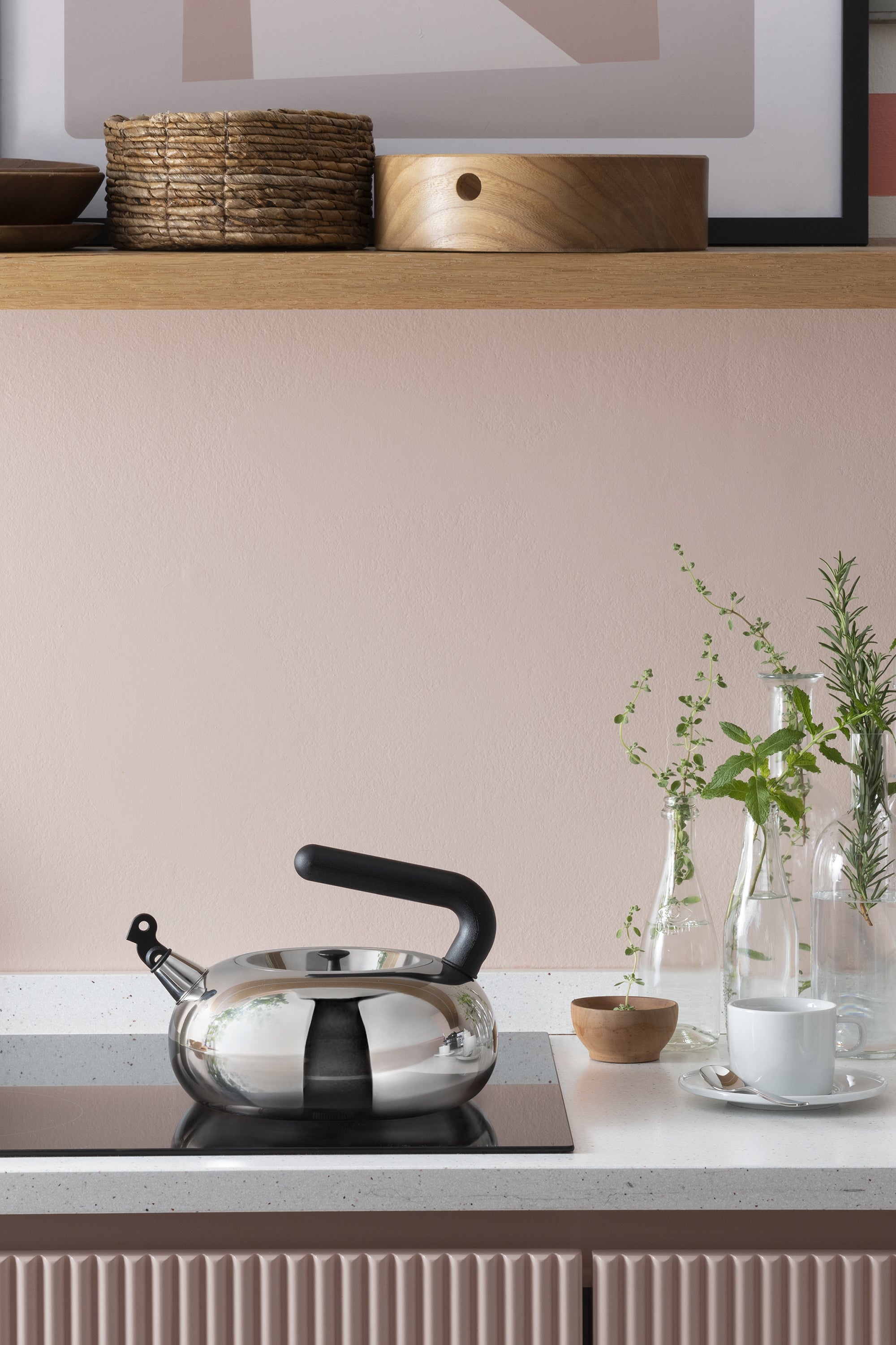 Indukčný čajník BULBUL chrómový s čiernym