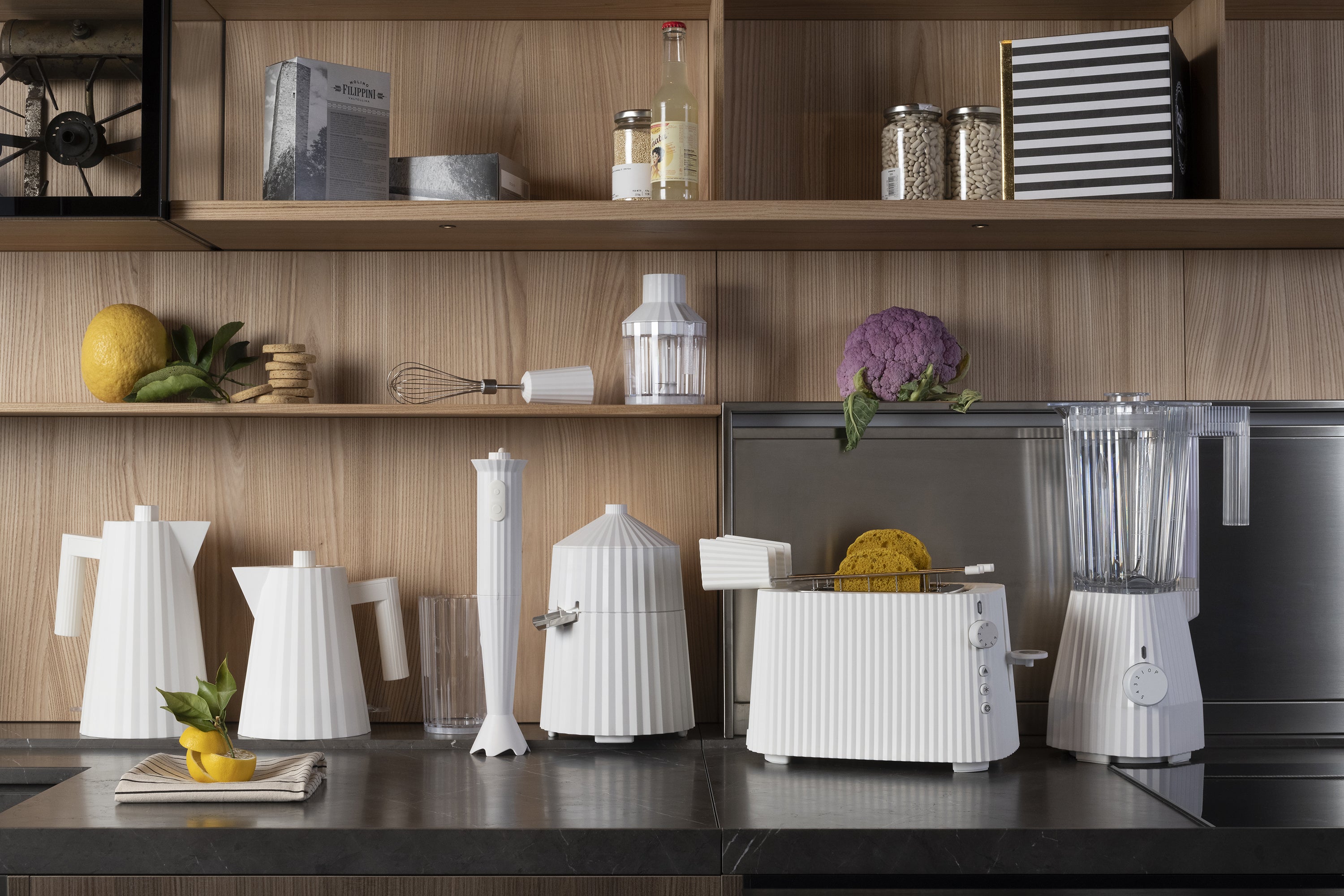 Lis na citrusy PLISSÉ biely