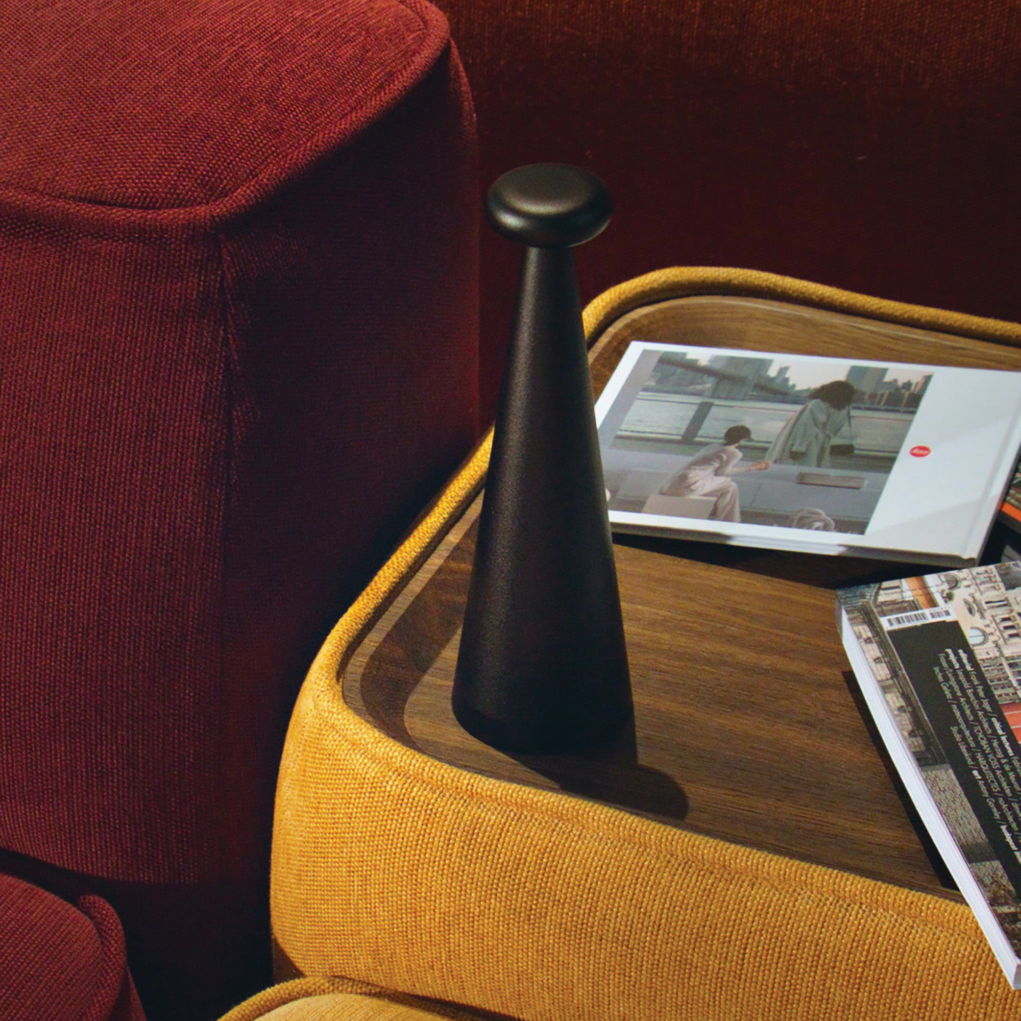 Prenosná LED lampa BEDIN hnedá