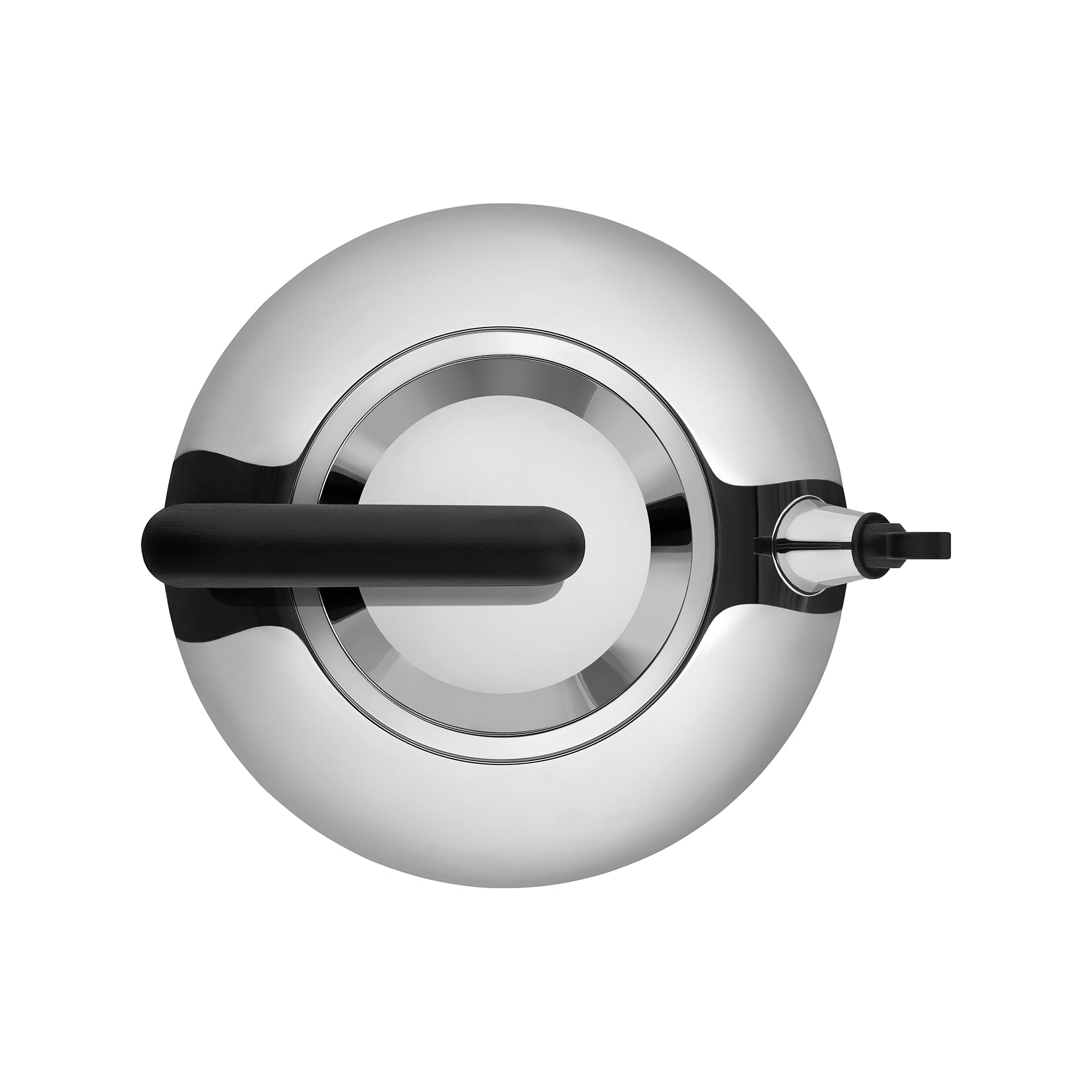 Indukčný čajník BULBUL chrómový s čiernym