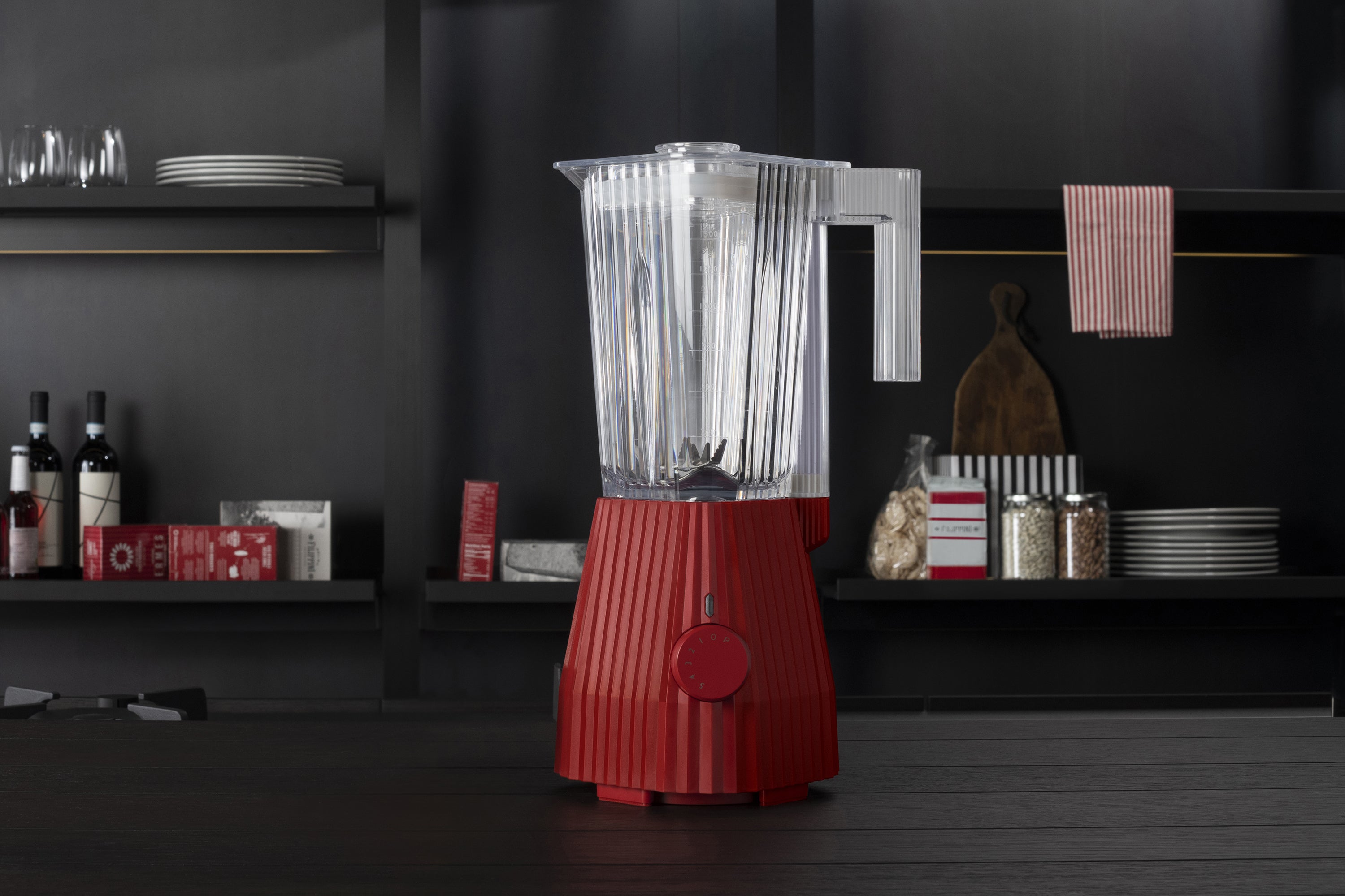 Mixér s nádobou PLISSÉ šedý