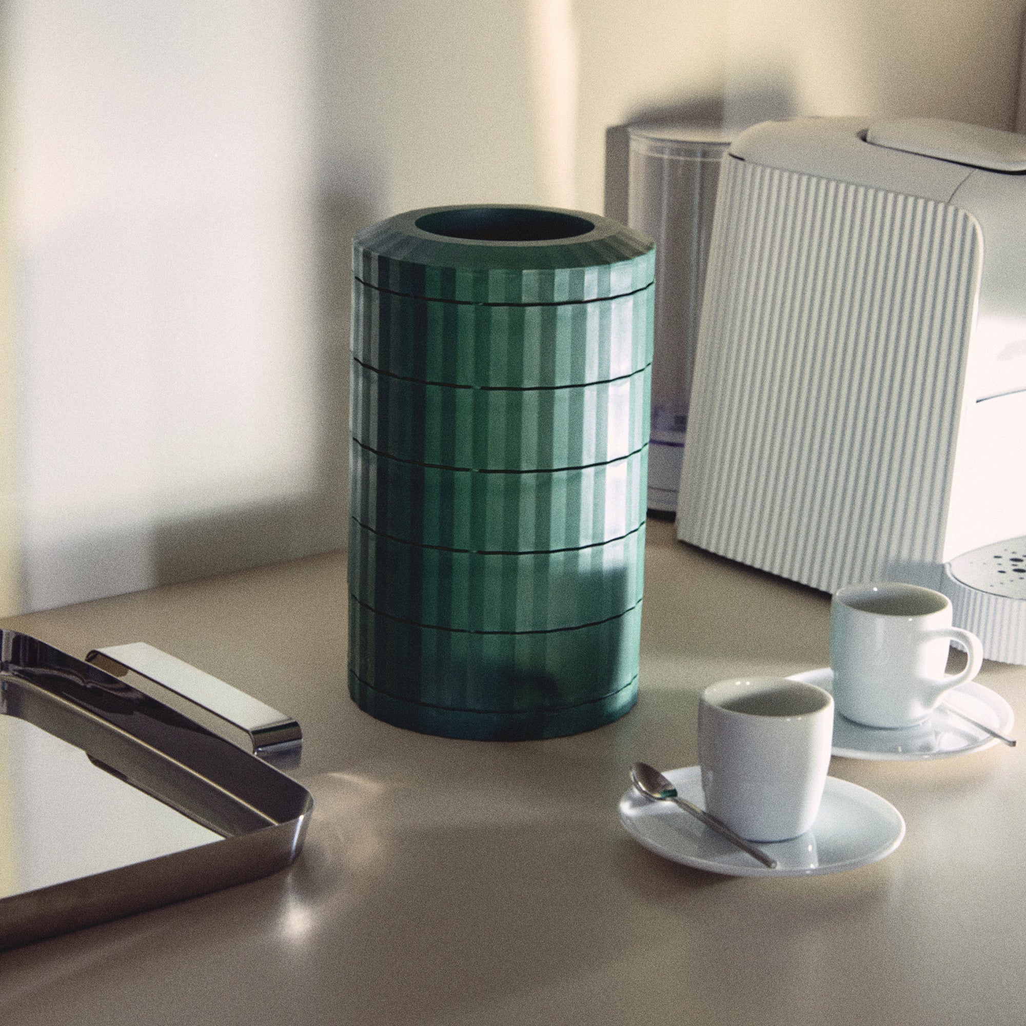 Green coffee capsule container