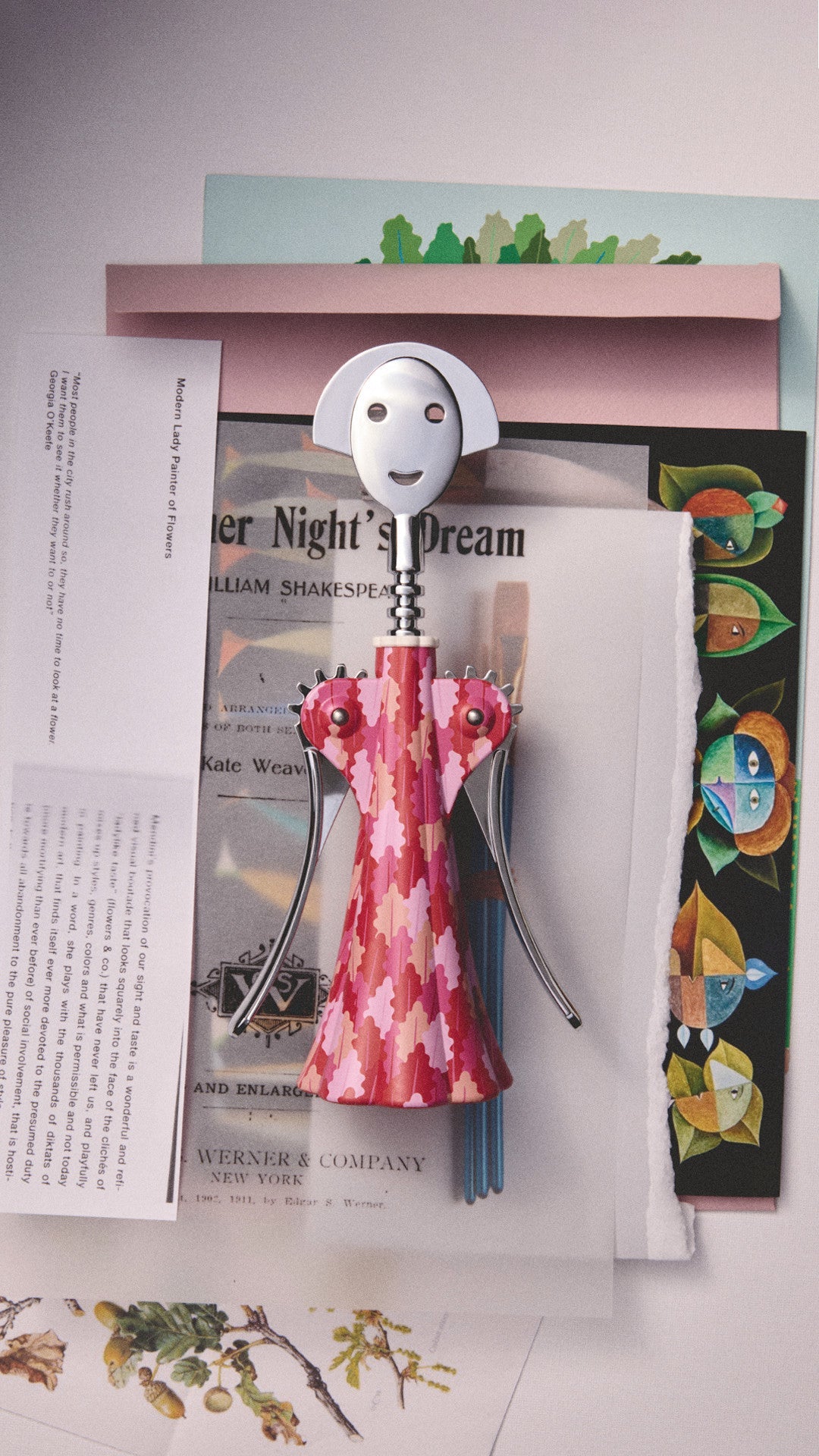 Otvorovač fliaš ANNA G. - ARBOREA červený s ružovým