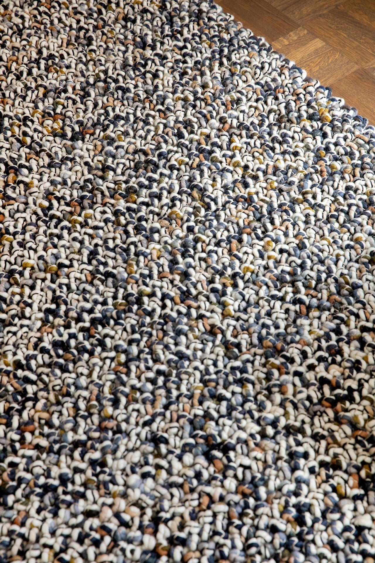 Koberec MARBLE béžovo-modrý