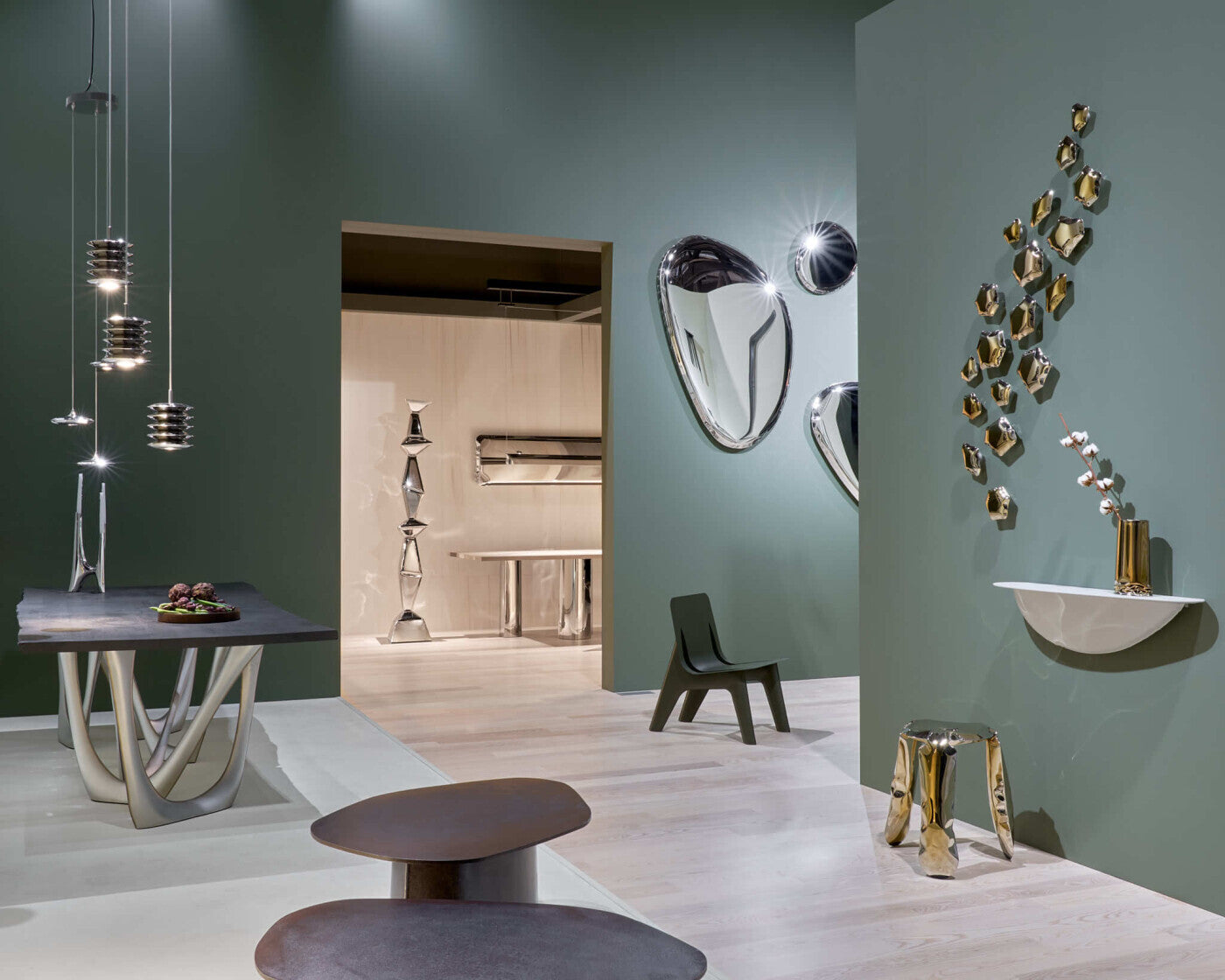 HUBA stainless steel console