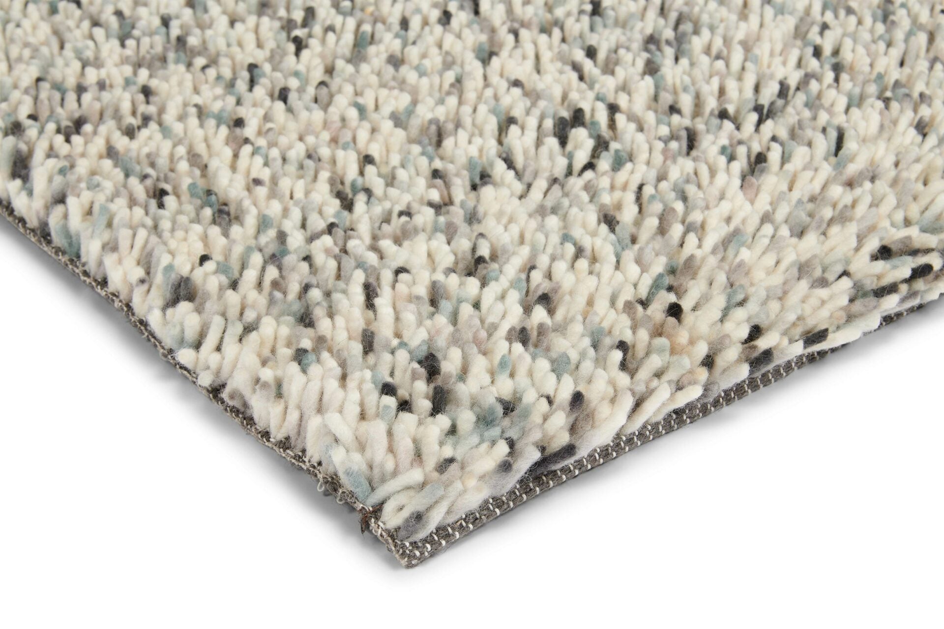 Koberec POP ART modro-sivý s dlhým vlasom