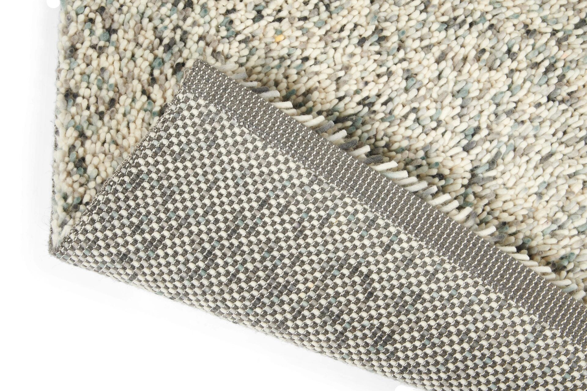 Koberec POP ART modro-sivý s dlhým vlasom