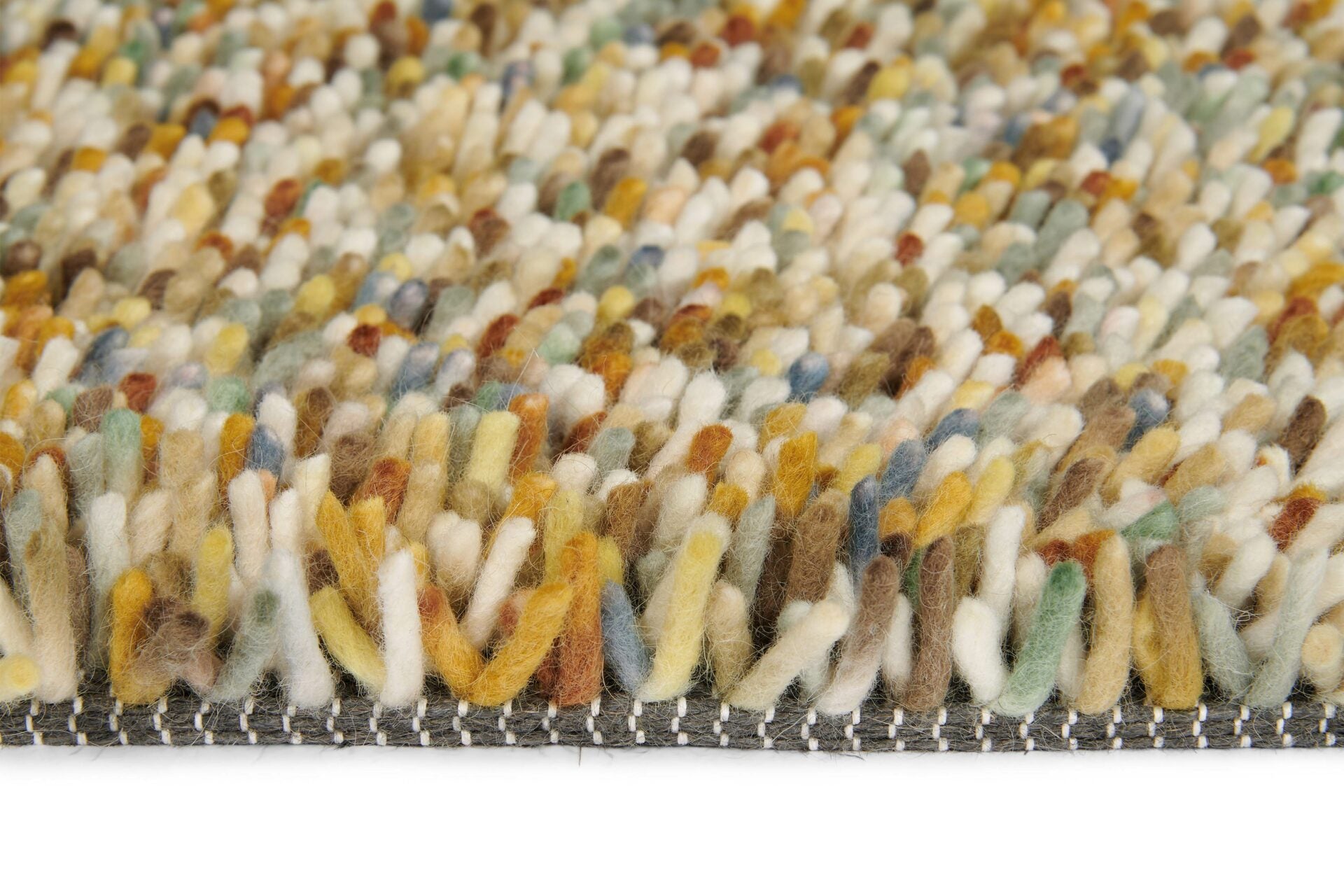 POP ART orange carpet with long pile