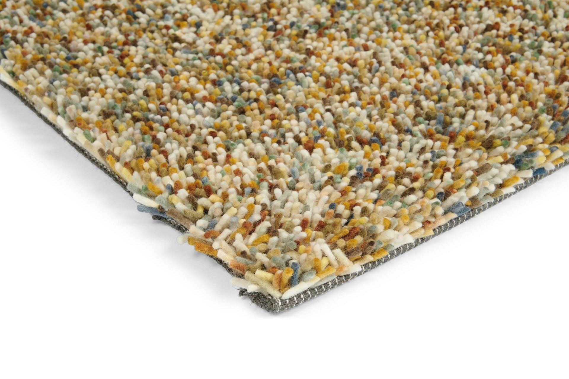 POP ART orange carpet with long pile