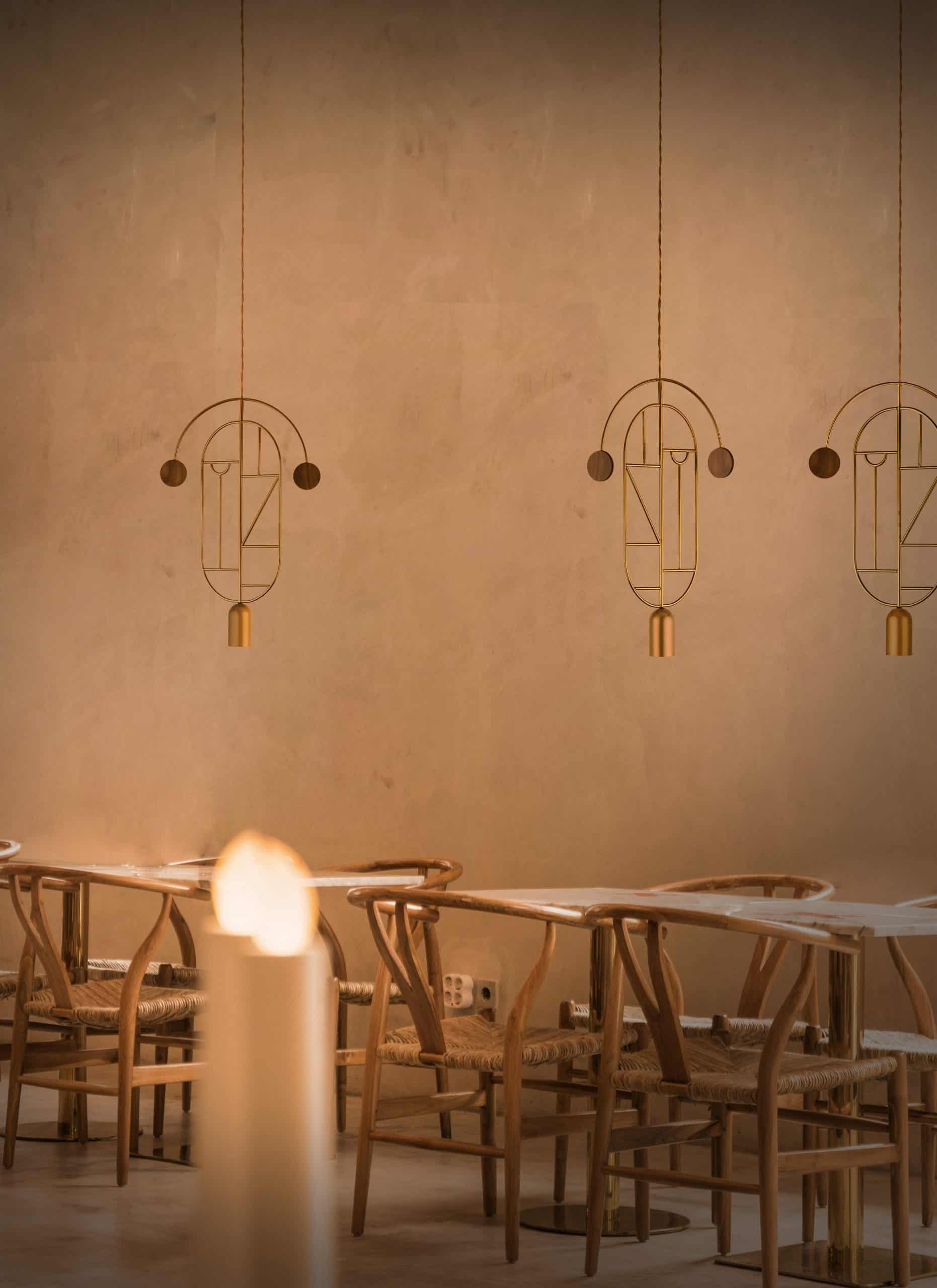 WOODEN DOTS WD06 Pendant Lamp in Graphite with Walnut Wood