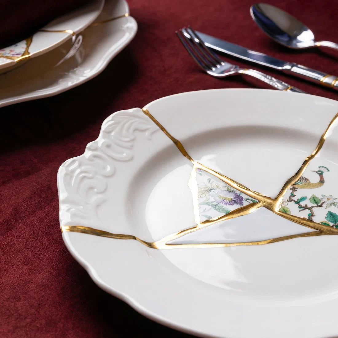 Hlboký tanier KINTSUGI #3 porcelánový