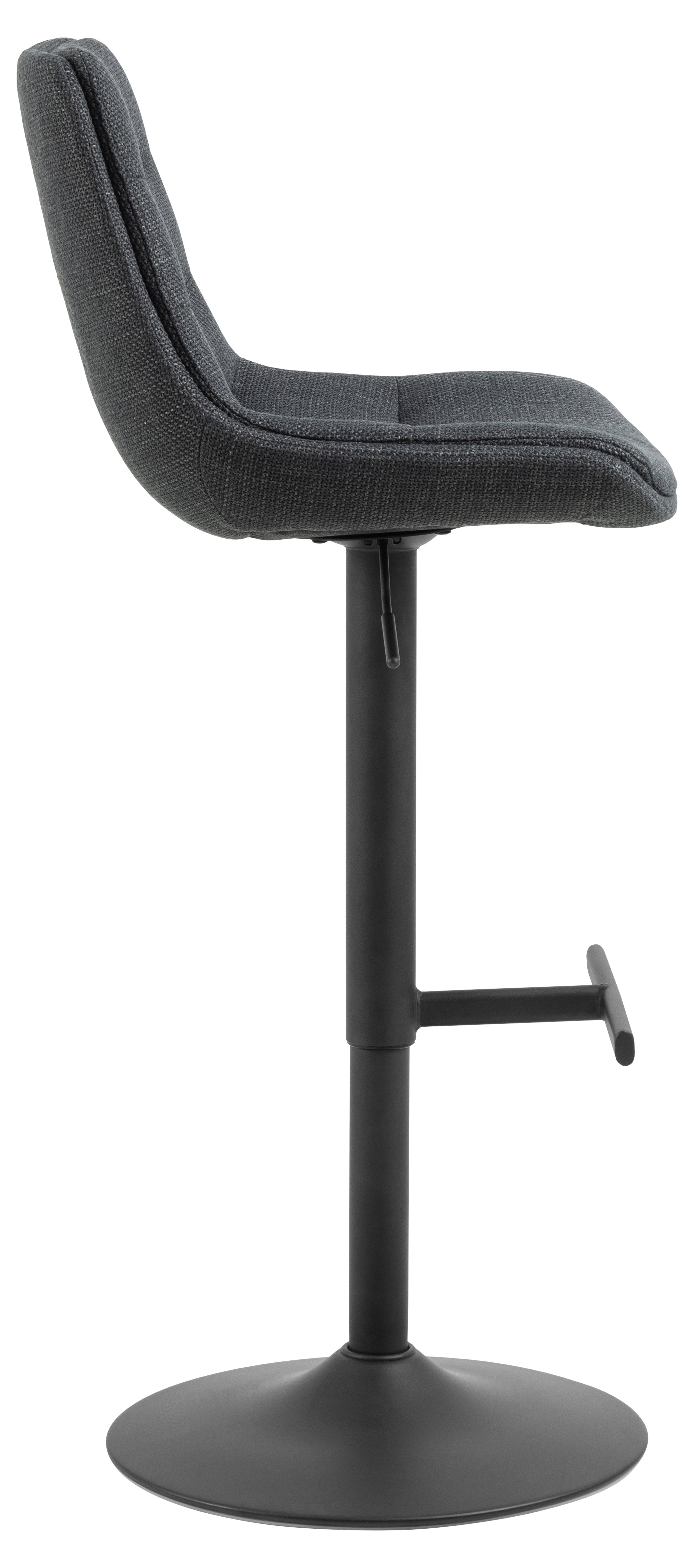 Súprava barových stoličiek ADISA šedá s čiernym podstavcom