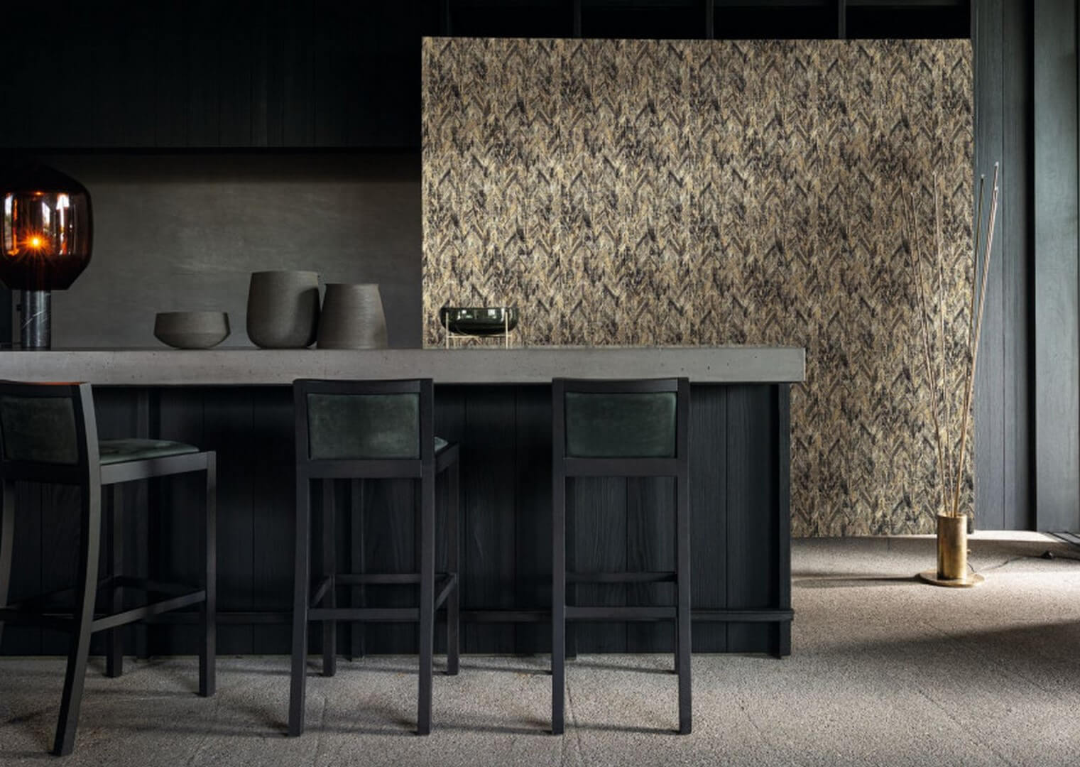 Textilná štruktúrovaná tapeta s abstraktným vzorom ARAPAHO - MULTICOULEURS viacfarebná