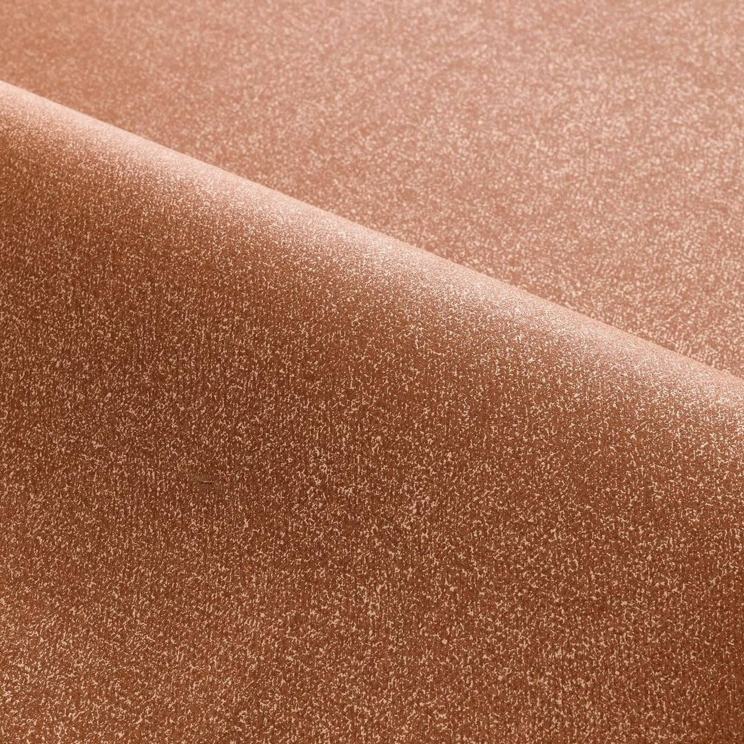 Smooth matte wallpaper with a pearlescent effect OCTA - ROUILLE rusty brown