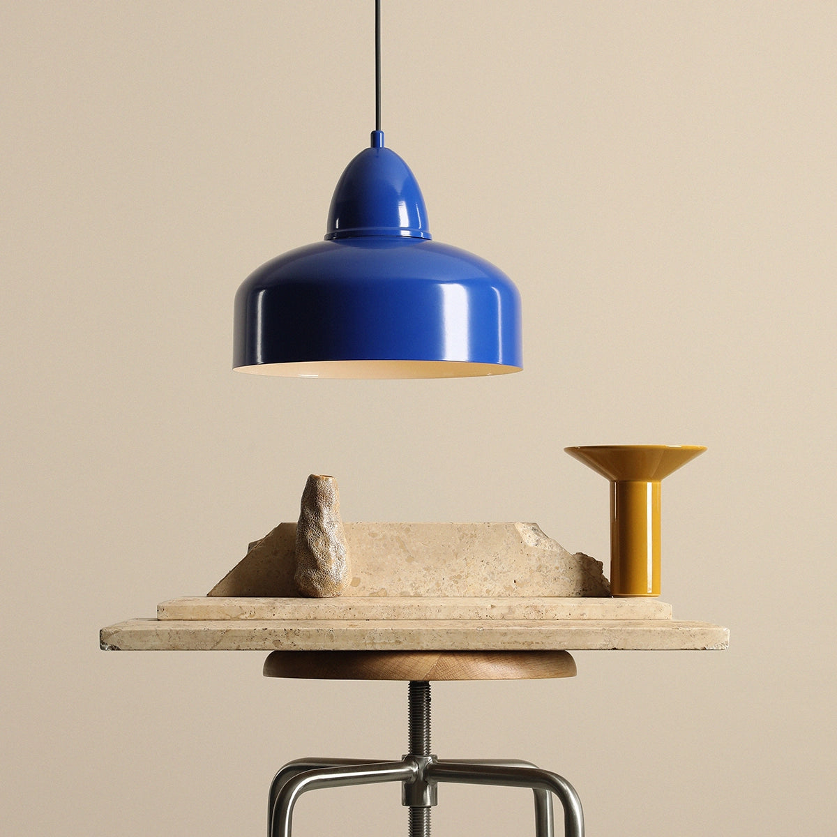 Como blue hanging lamp