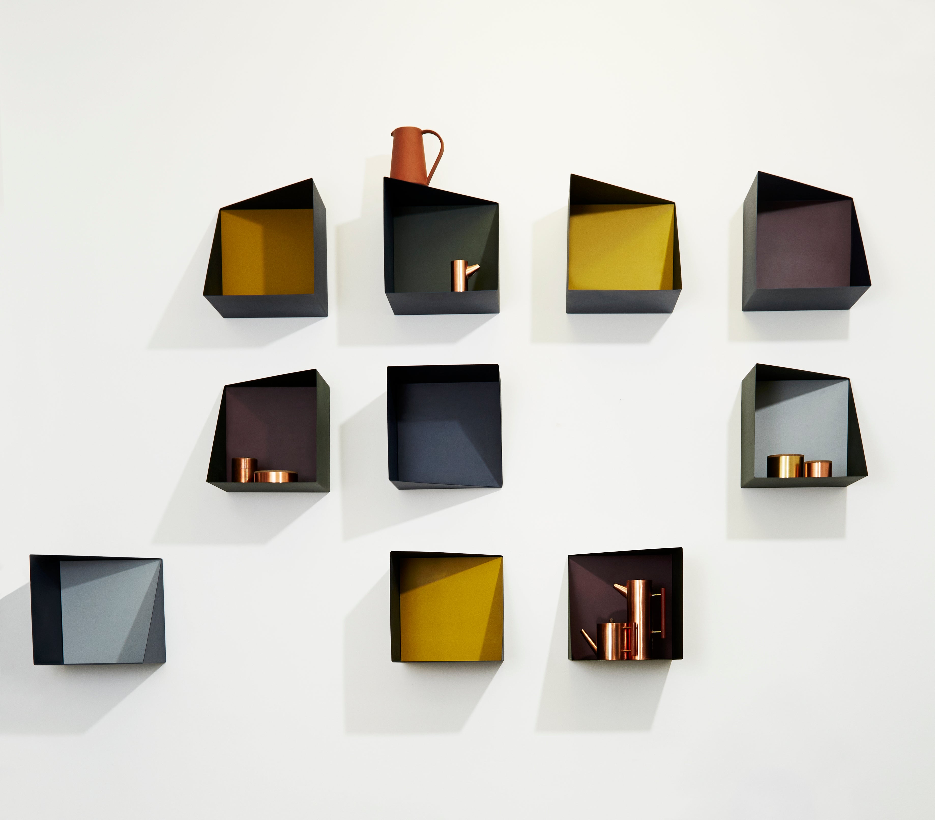 Wall Box Hanging Shelf Gray