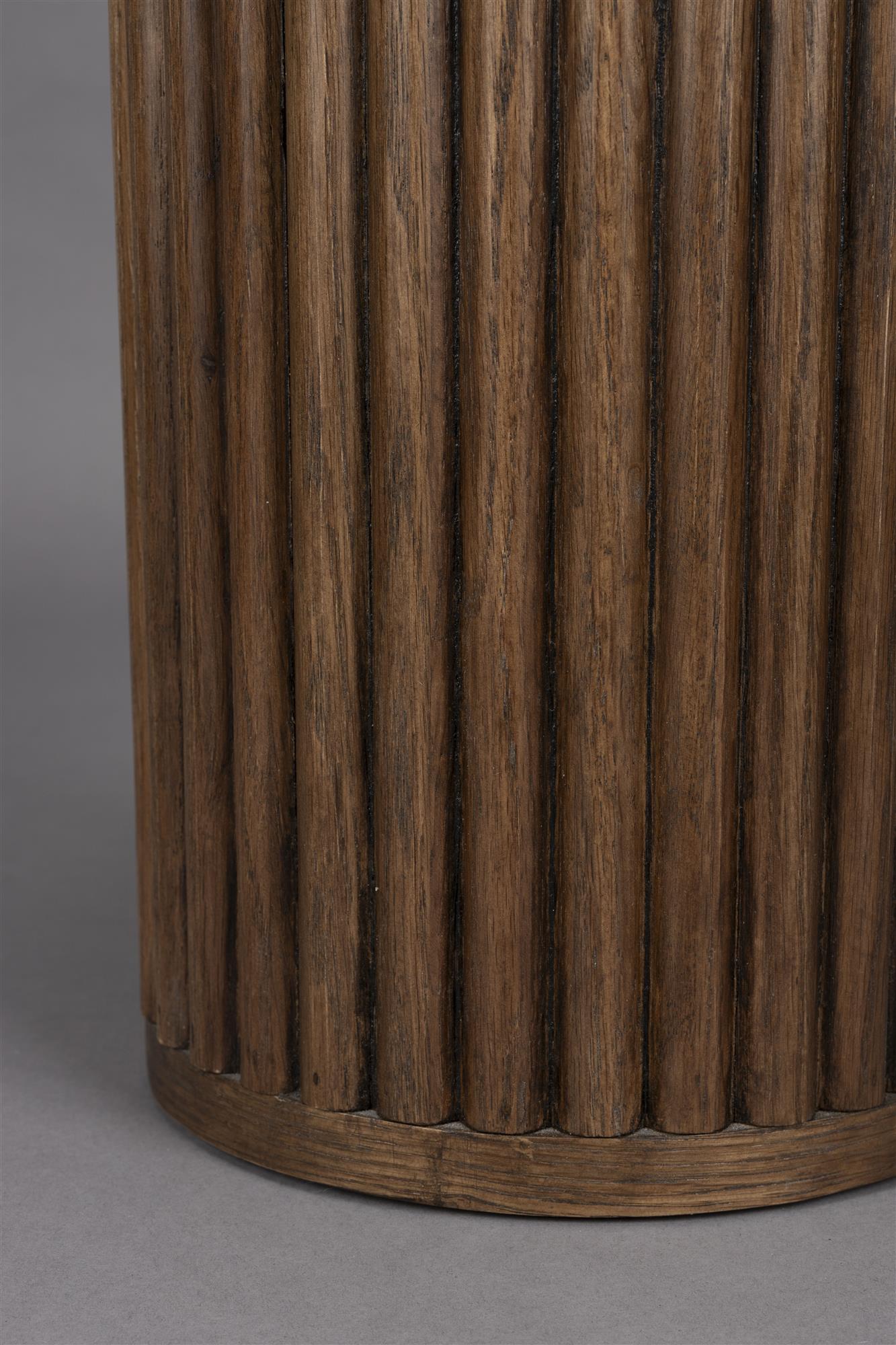 Arda Cream Marble table with oak wood