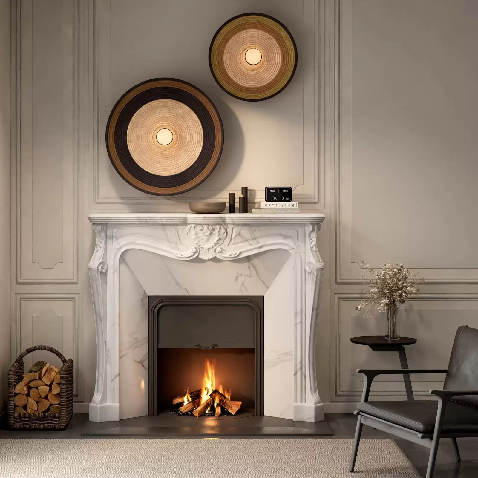 Kinkiet GRASS hnedý so zelenou