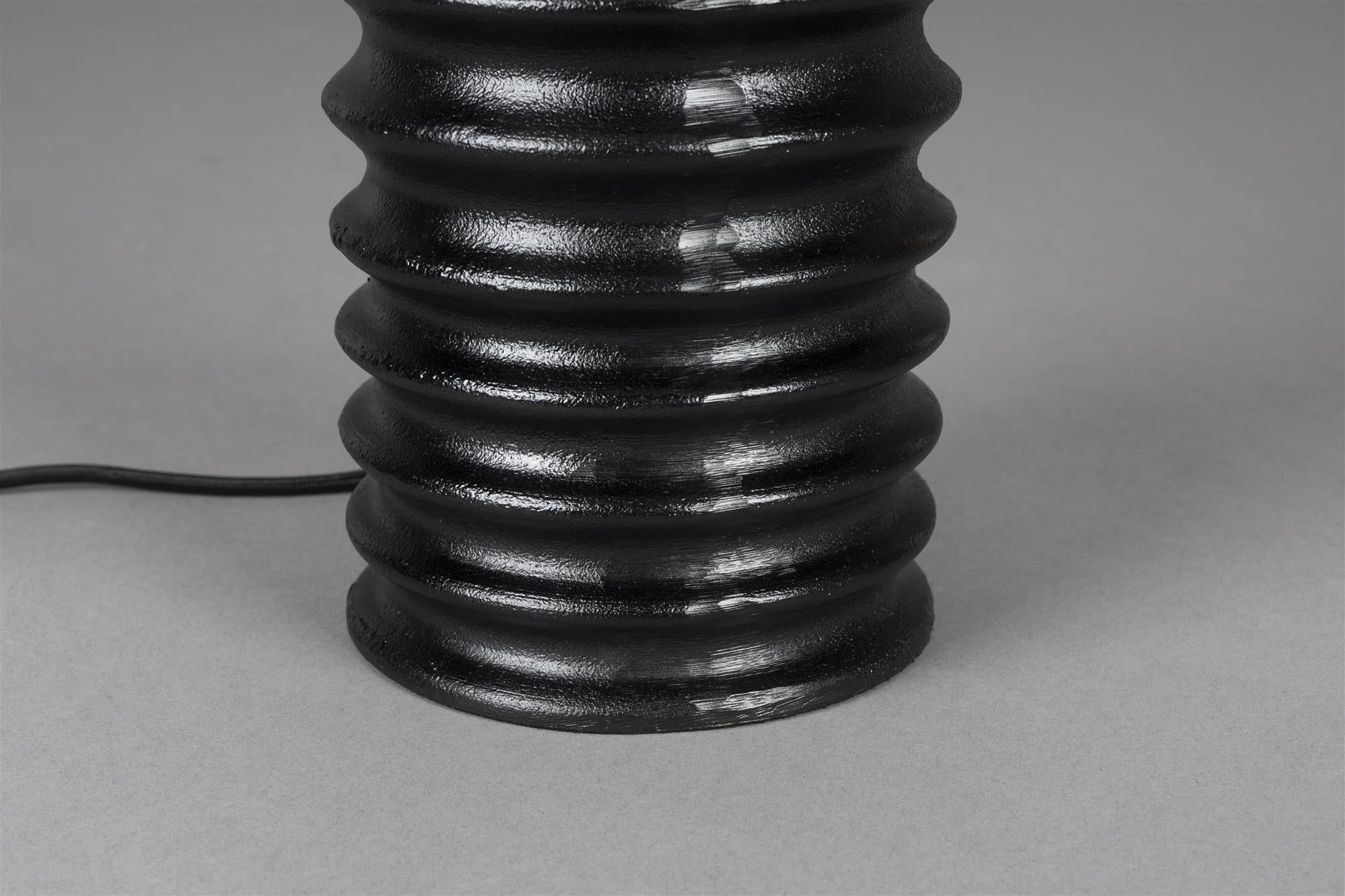 Stolná lampa YALU béžová s čiernym podstavcom