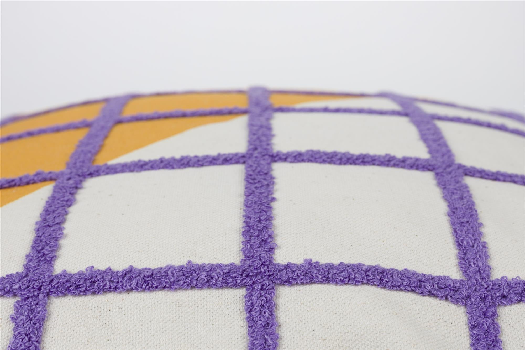 SOTA Cushion Orange with Purple Checkered Pattern