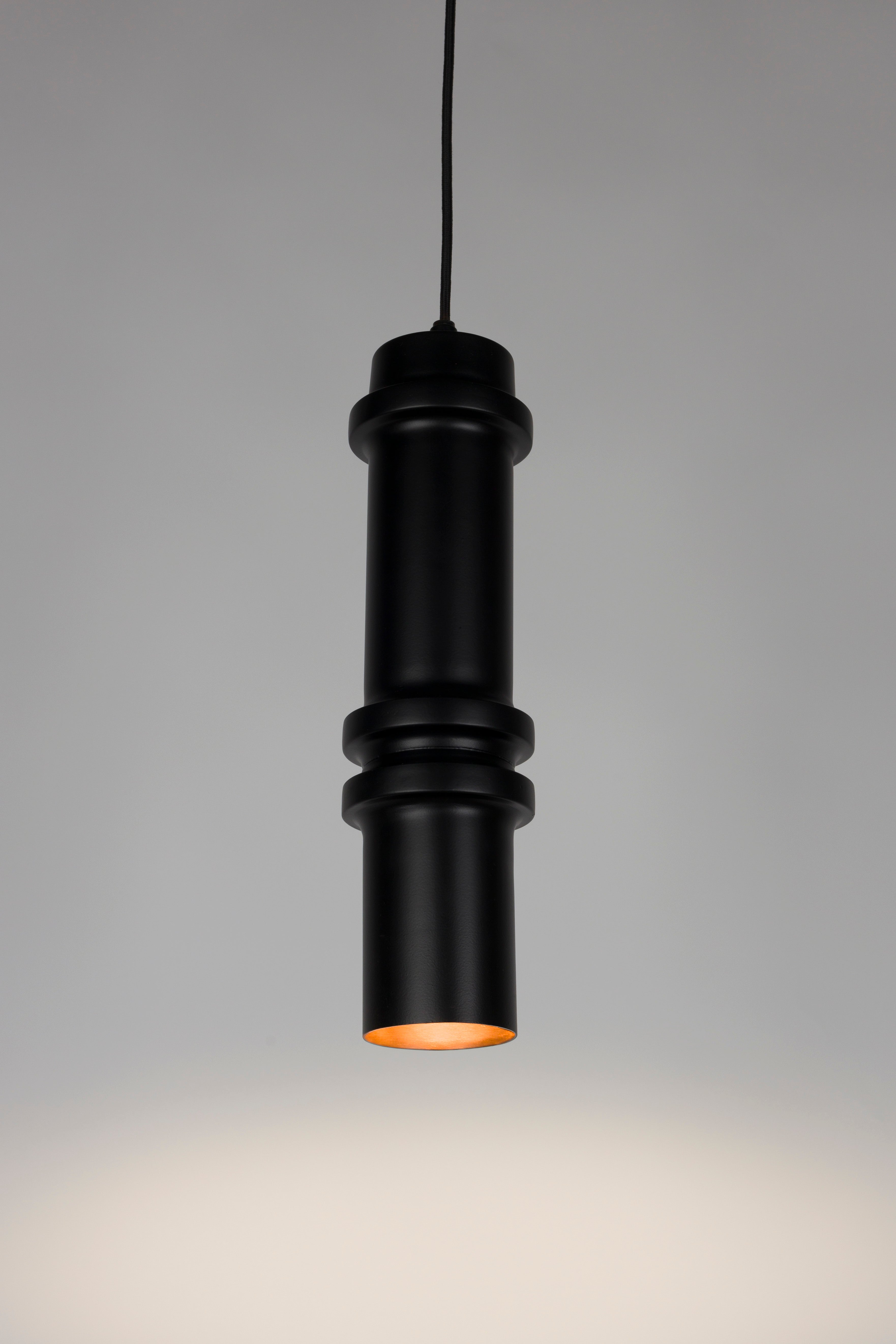 Závesná lampa DUCT čierna