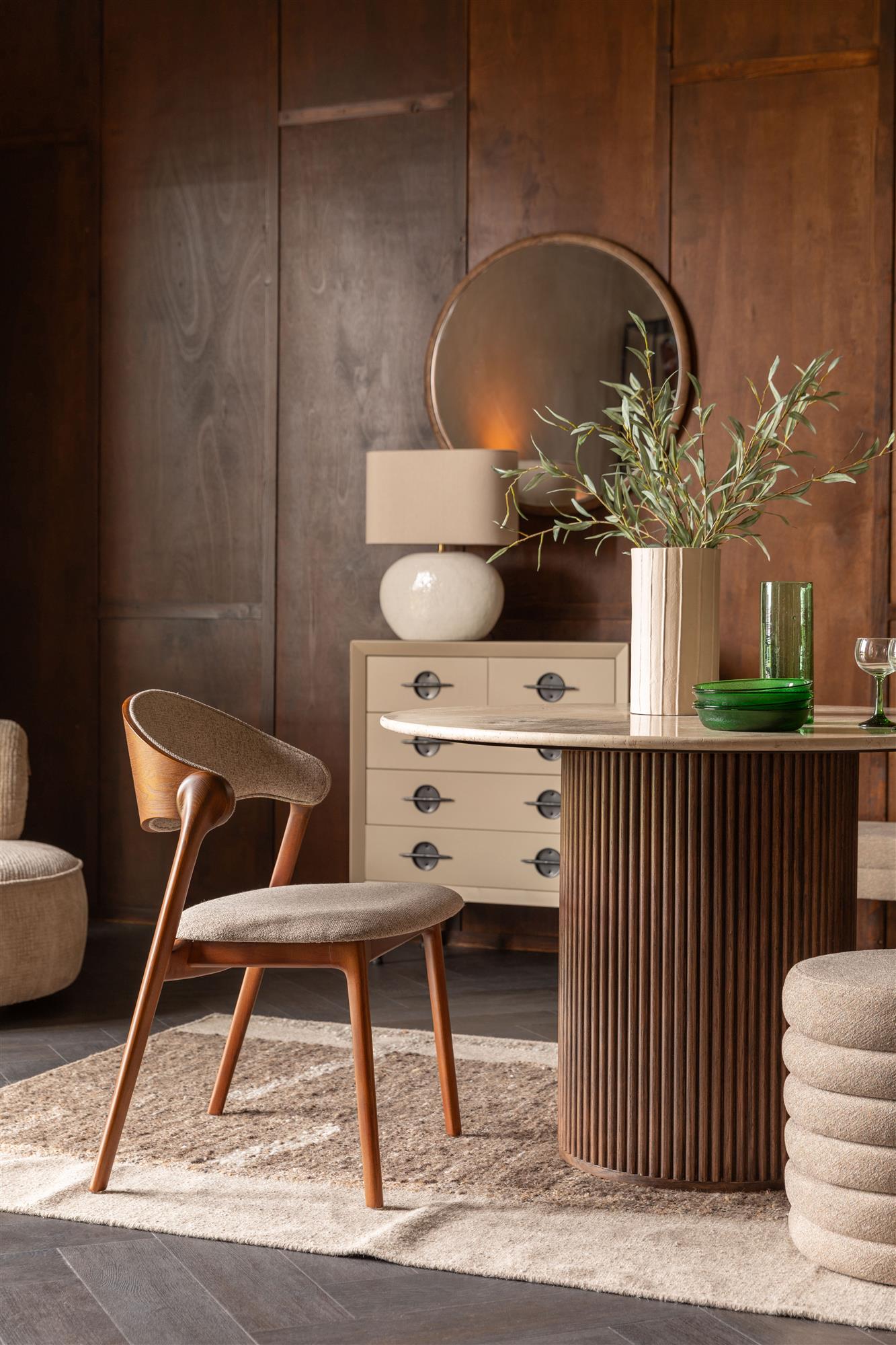 Stolná lampa HAILEY svetlo béžová keramika