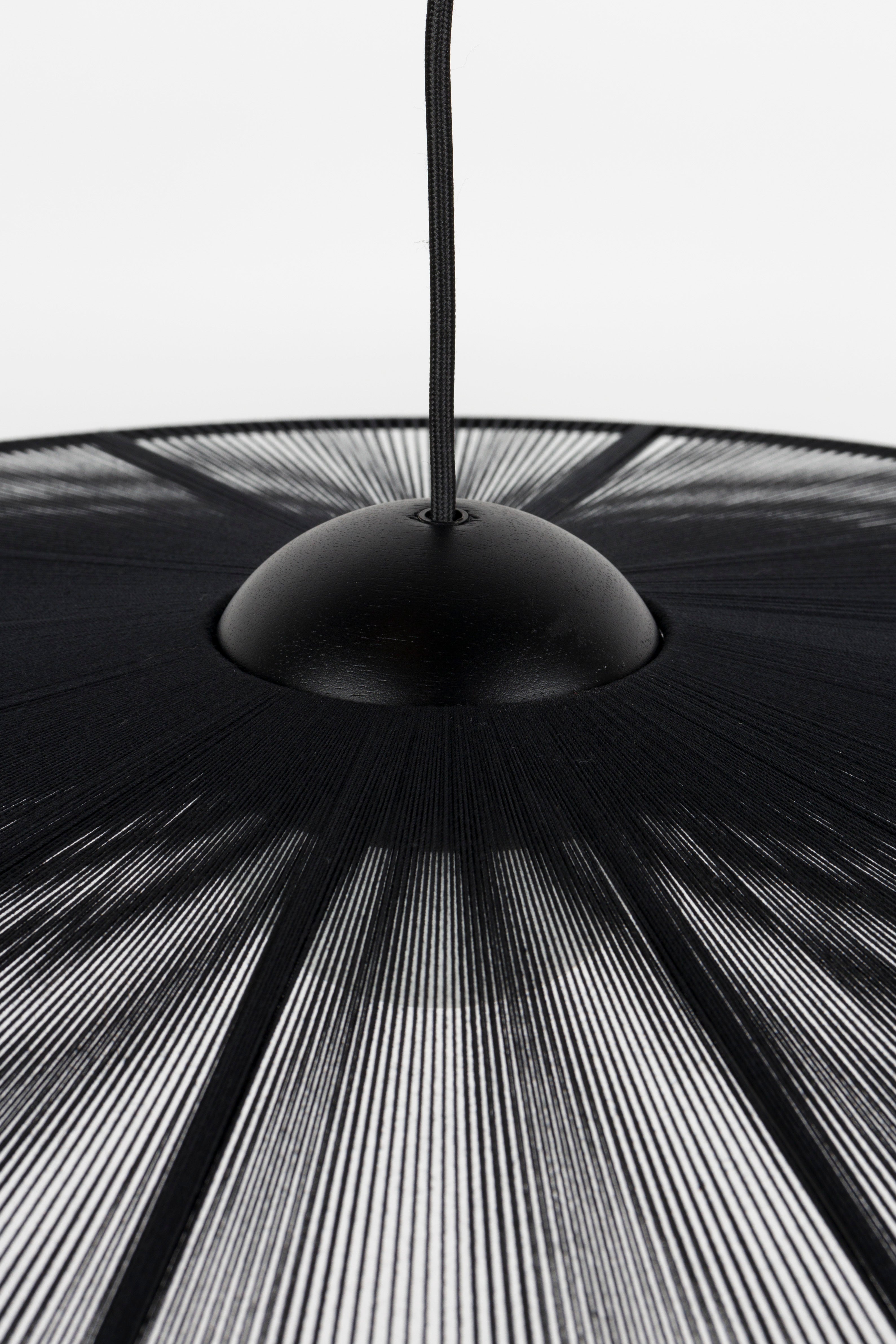 Závesná lampa BELLE čierna