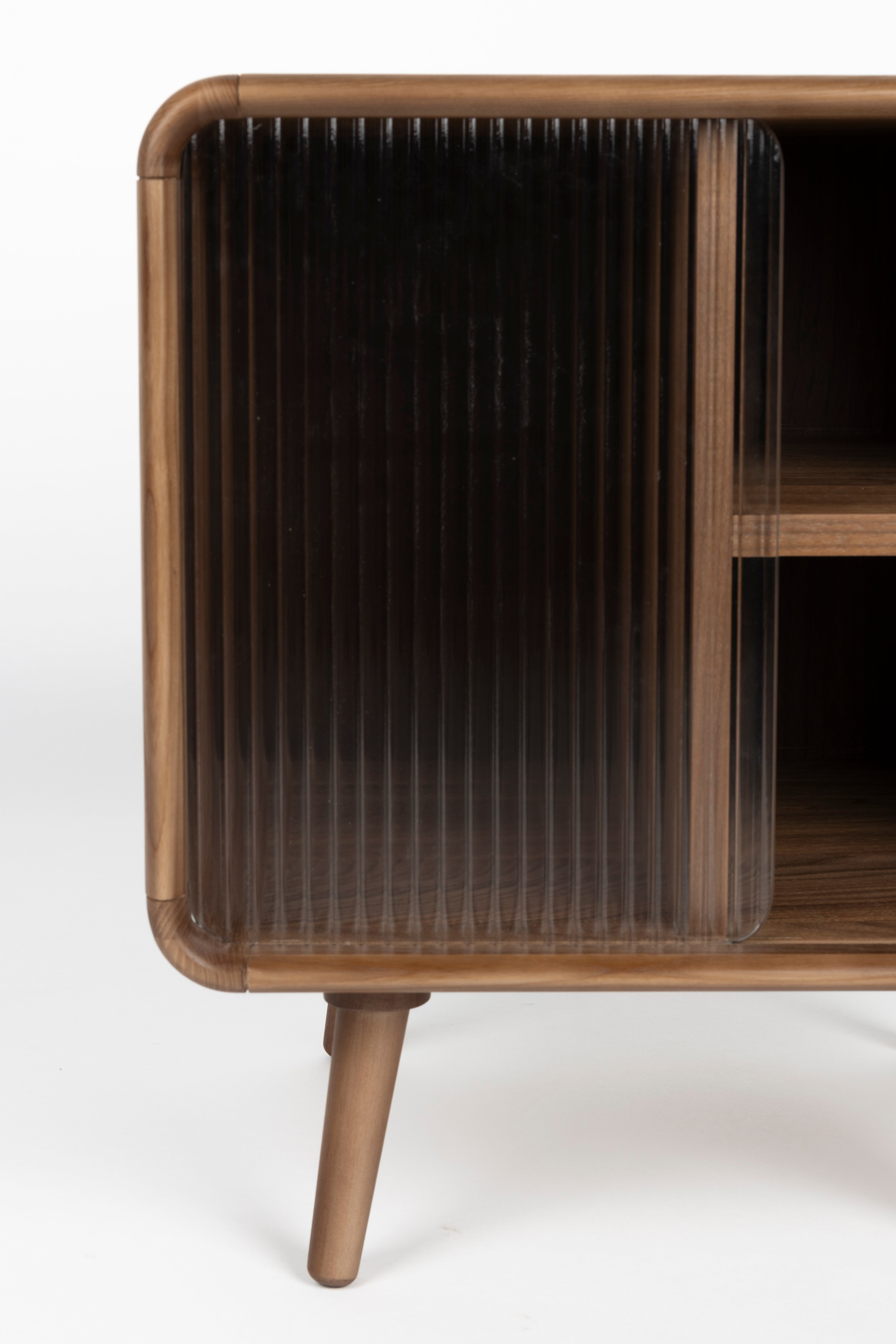 RISE dark veneer cabinet