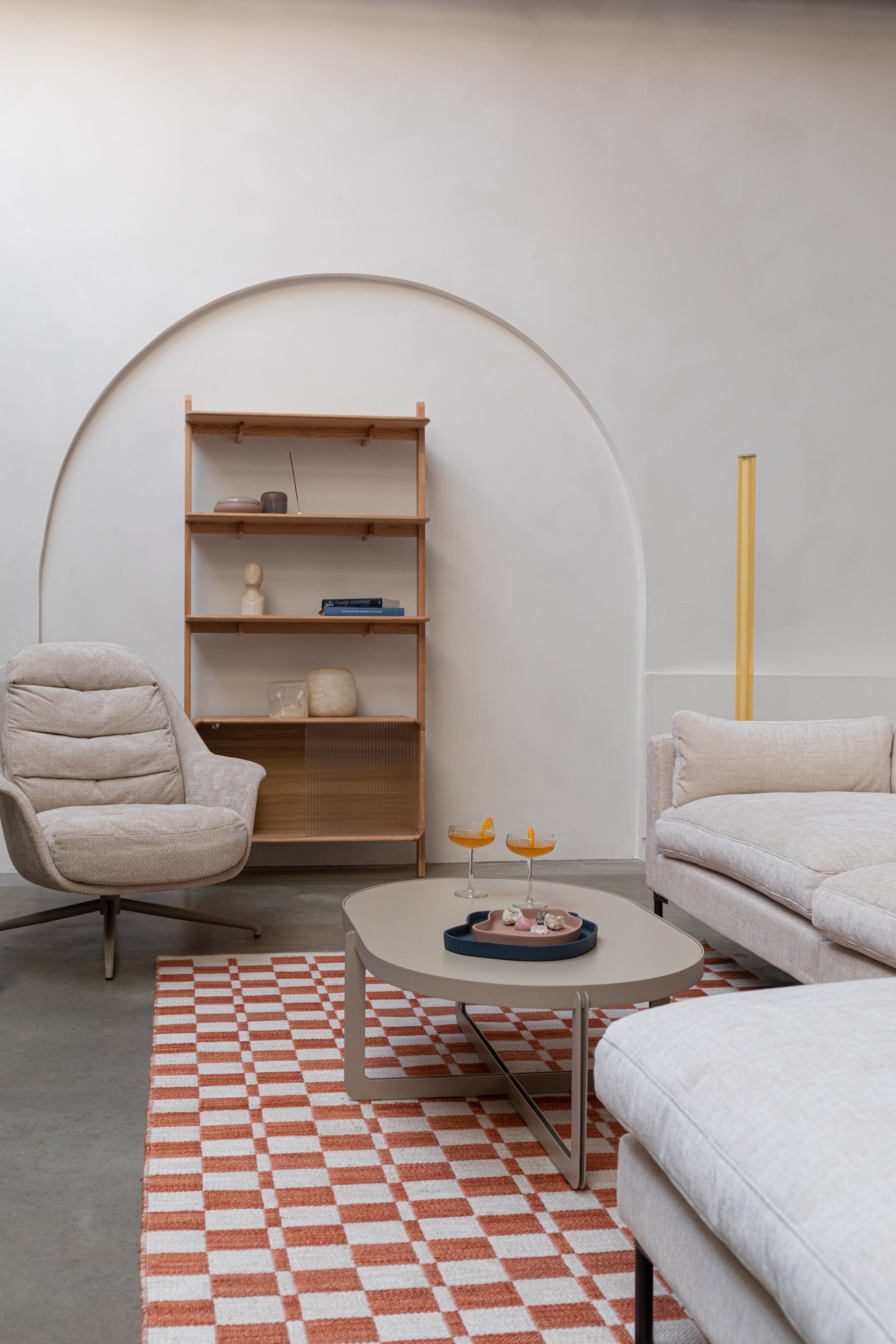 Regál RISE dubový dyha