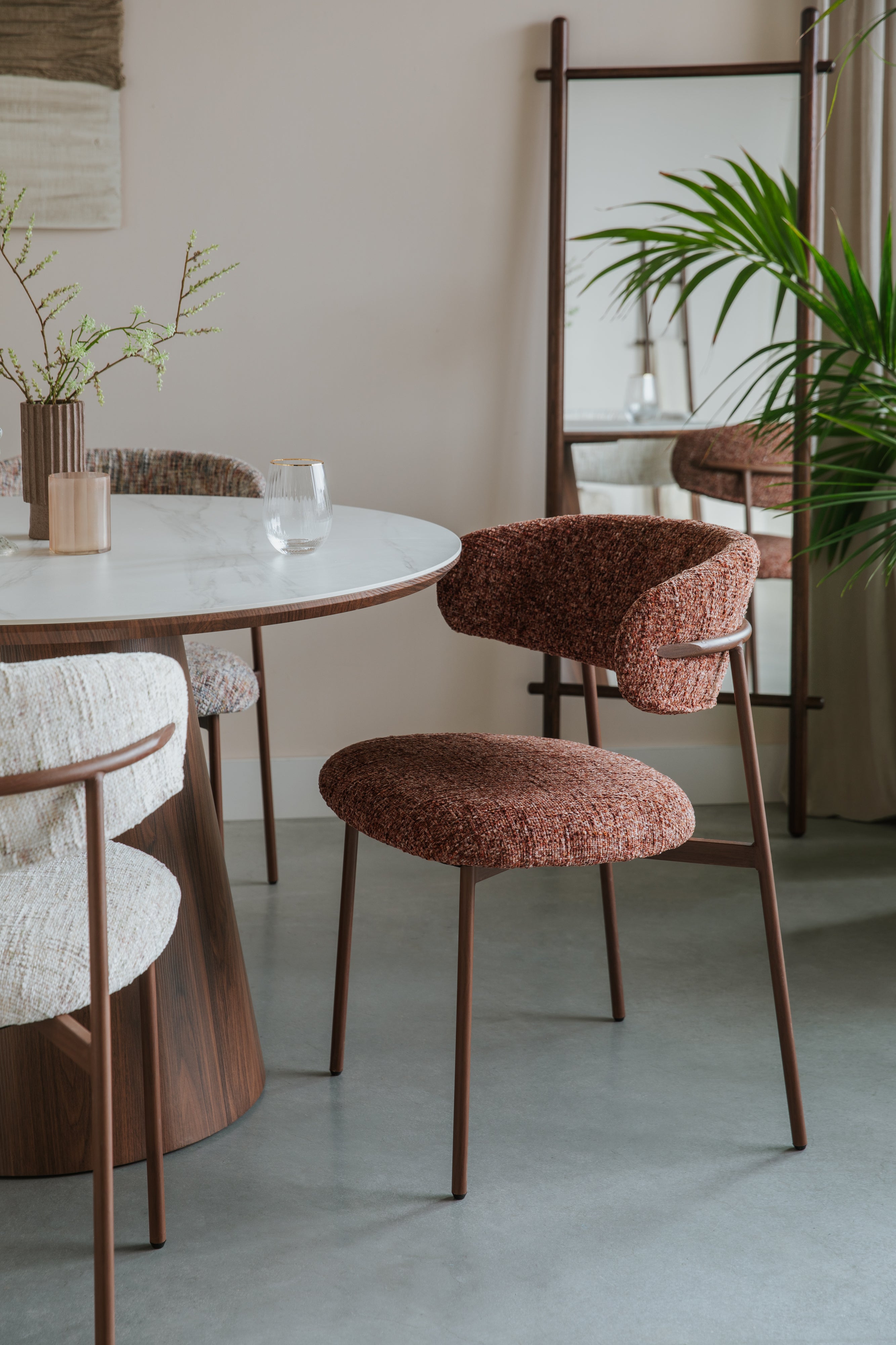 Stolička CLAES terakota