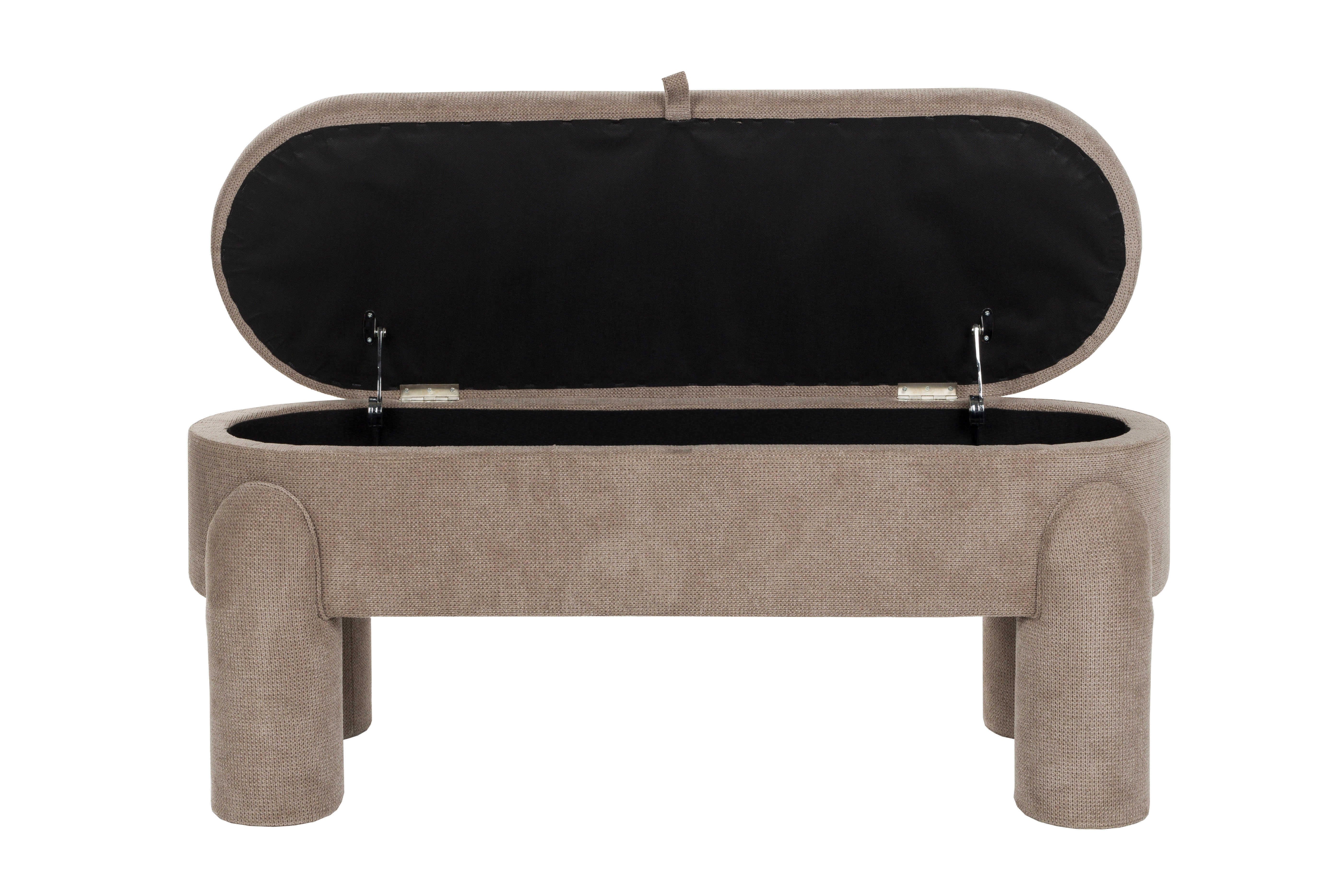 ORLY Beige Bench with Storage