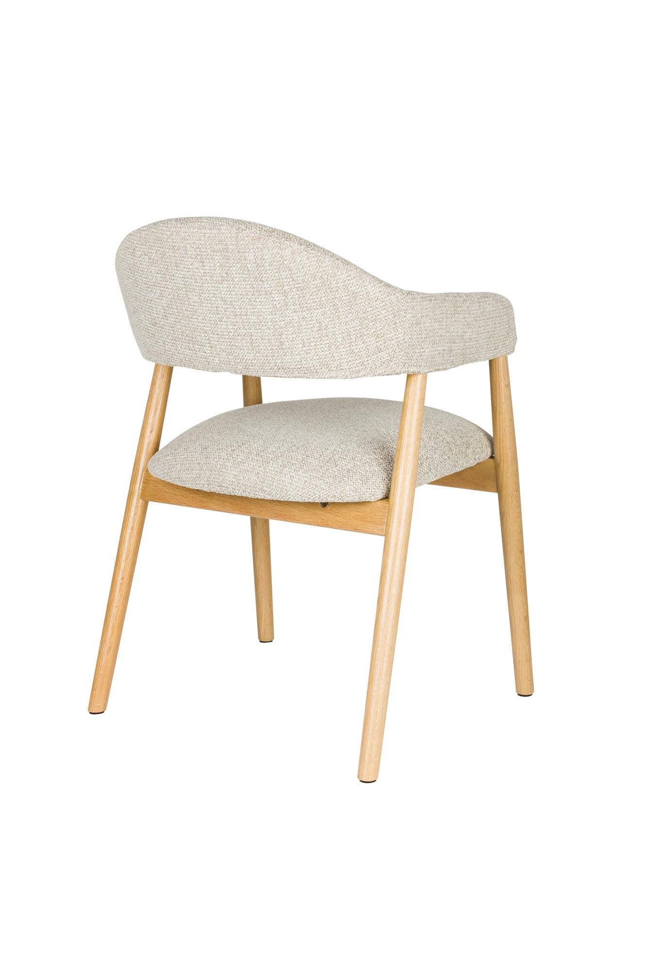 Stolička INDY svetlohnedá s drevenou základňou