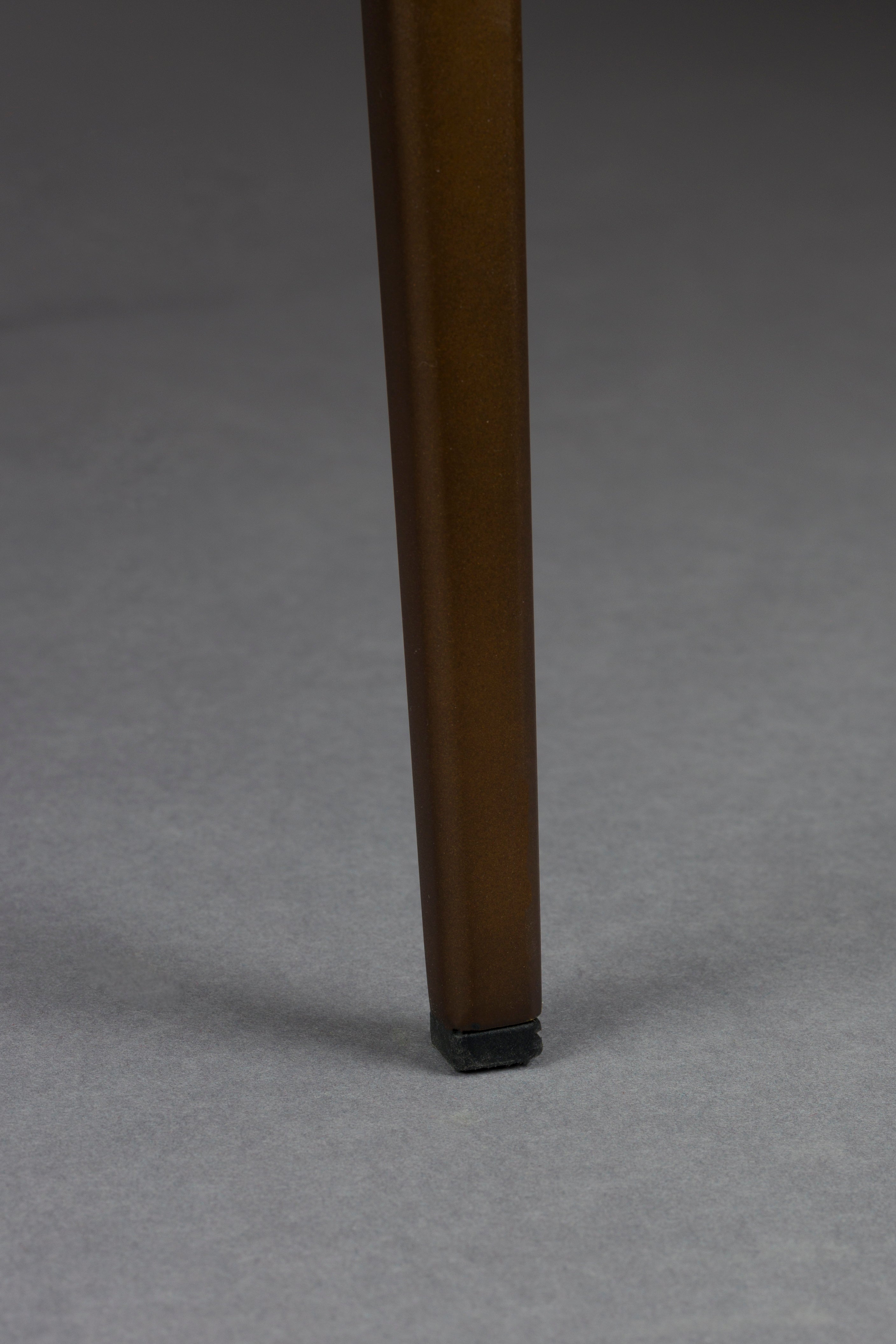 Stolička PORTLAND béžová s hnedým podstavcom