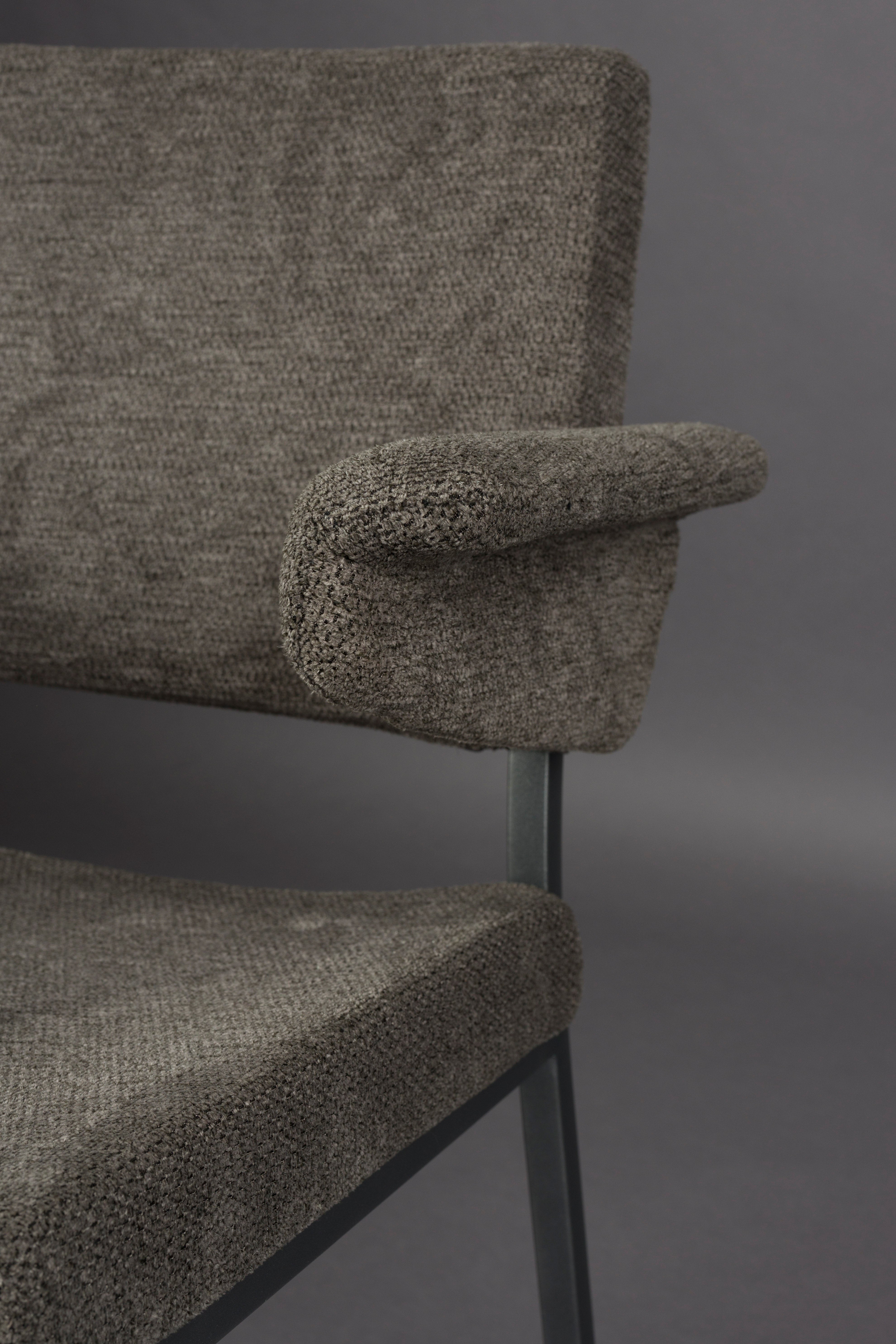 Stolička PORTLAND šedá s tmavosivým podstavcom