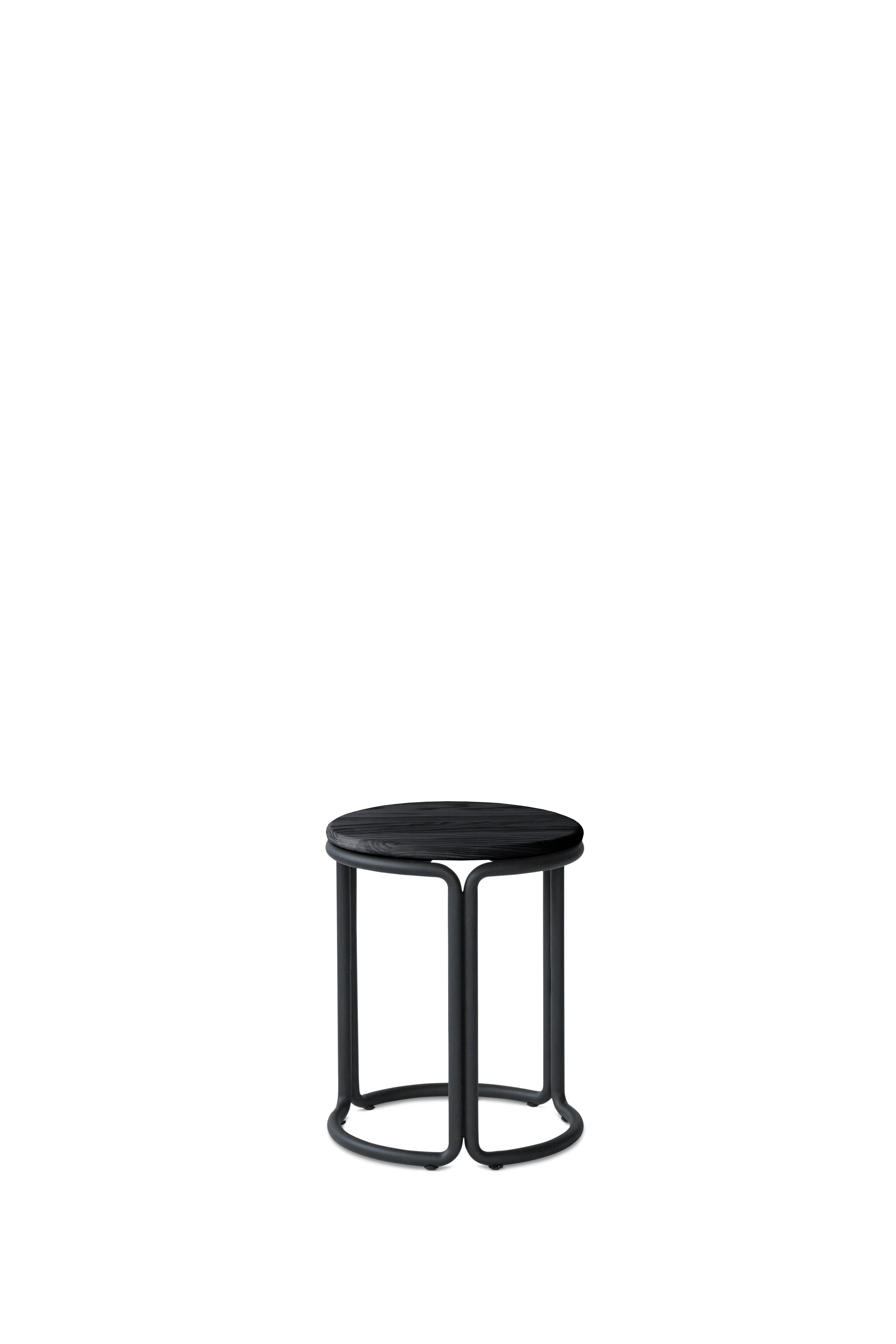 HARDIE black stool with black seat