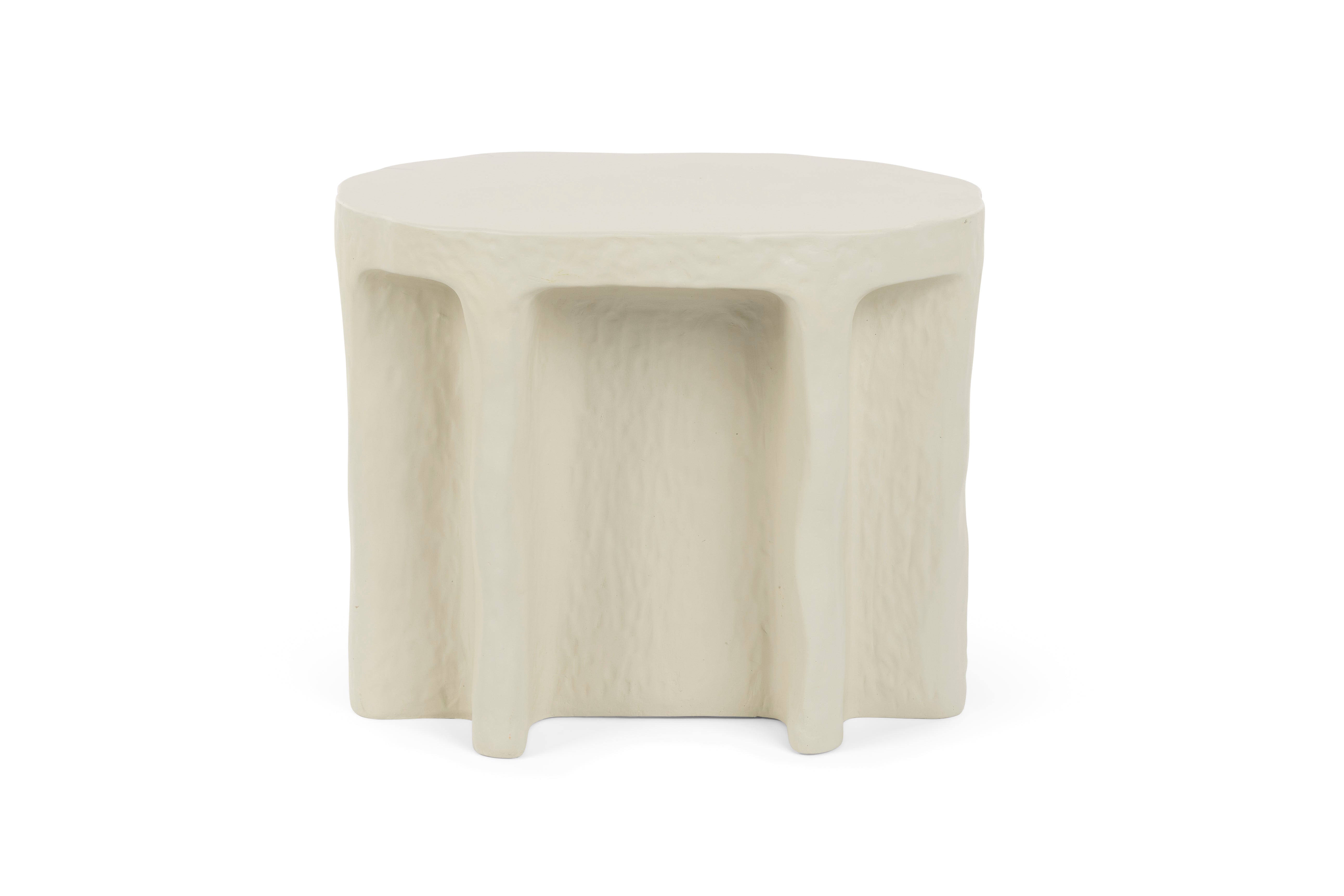 Oval side table BORN TO BE ALIVE beige