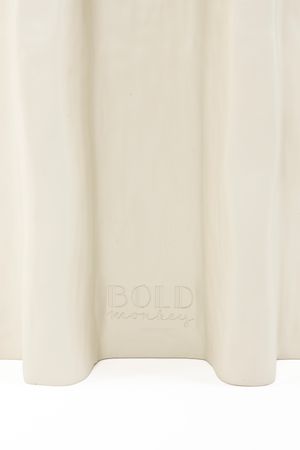 Oval side table BORN TO BE ALIVE beige