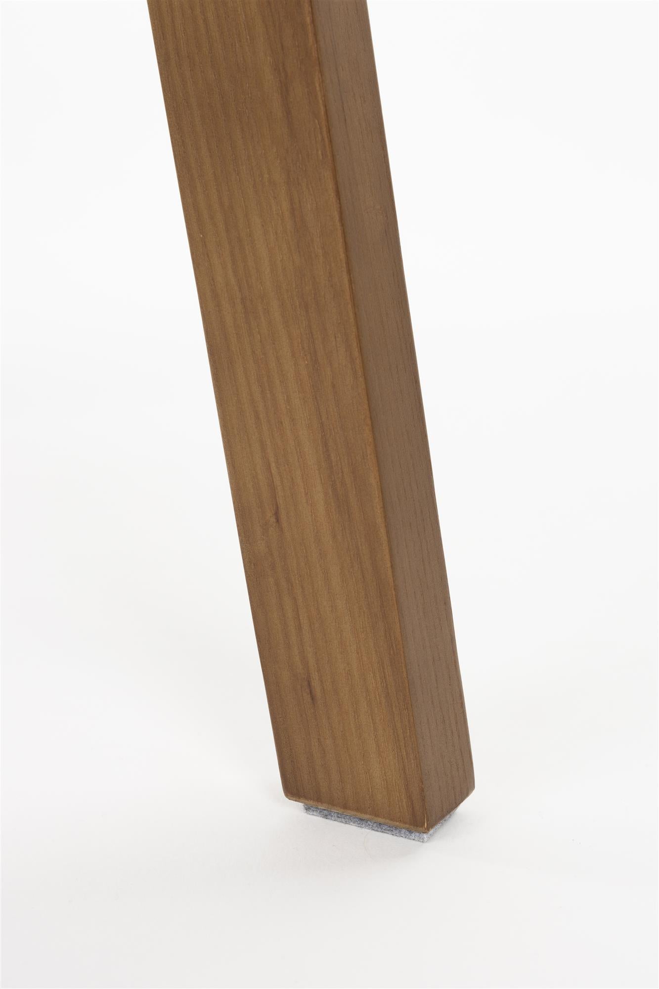 Stolička MADS tmavohnedá s béžovým sedadlom