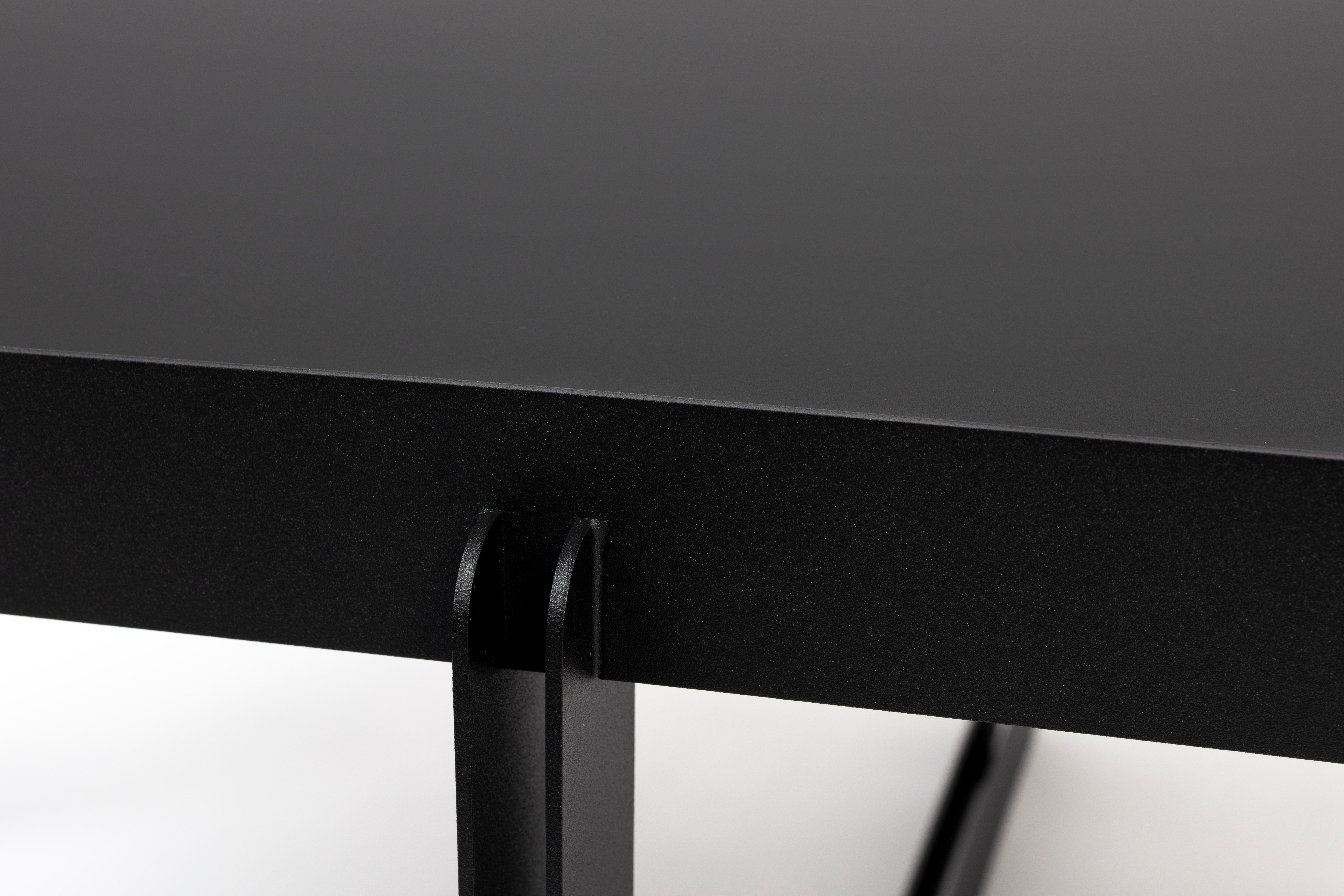 Kávový stolík CENTRE OVAL čierny