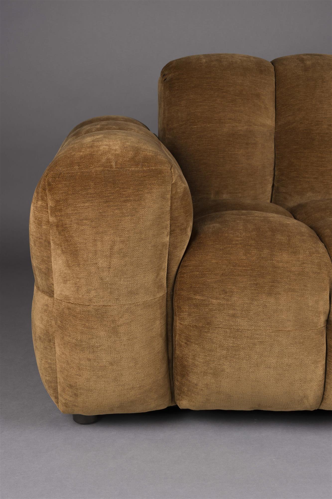 3-Seater Sofa HACKMAN in Cognac