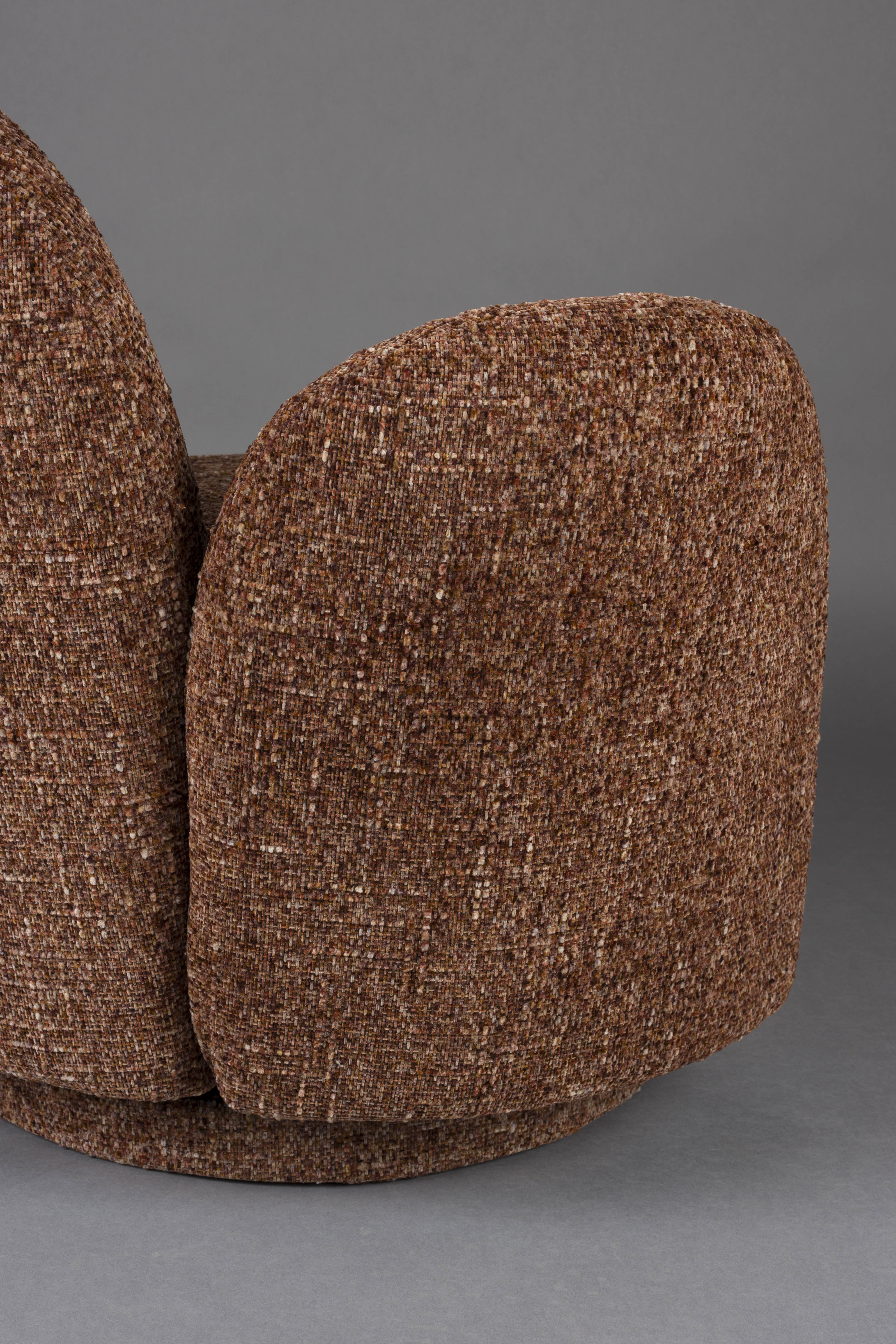 Otočný kreslo ROSE bordový melír