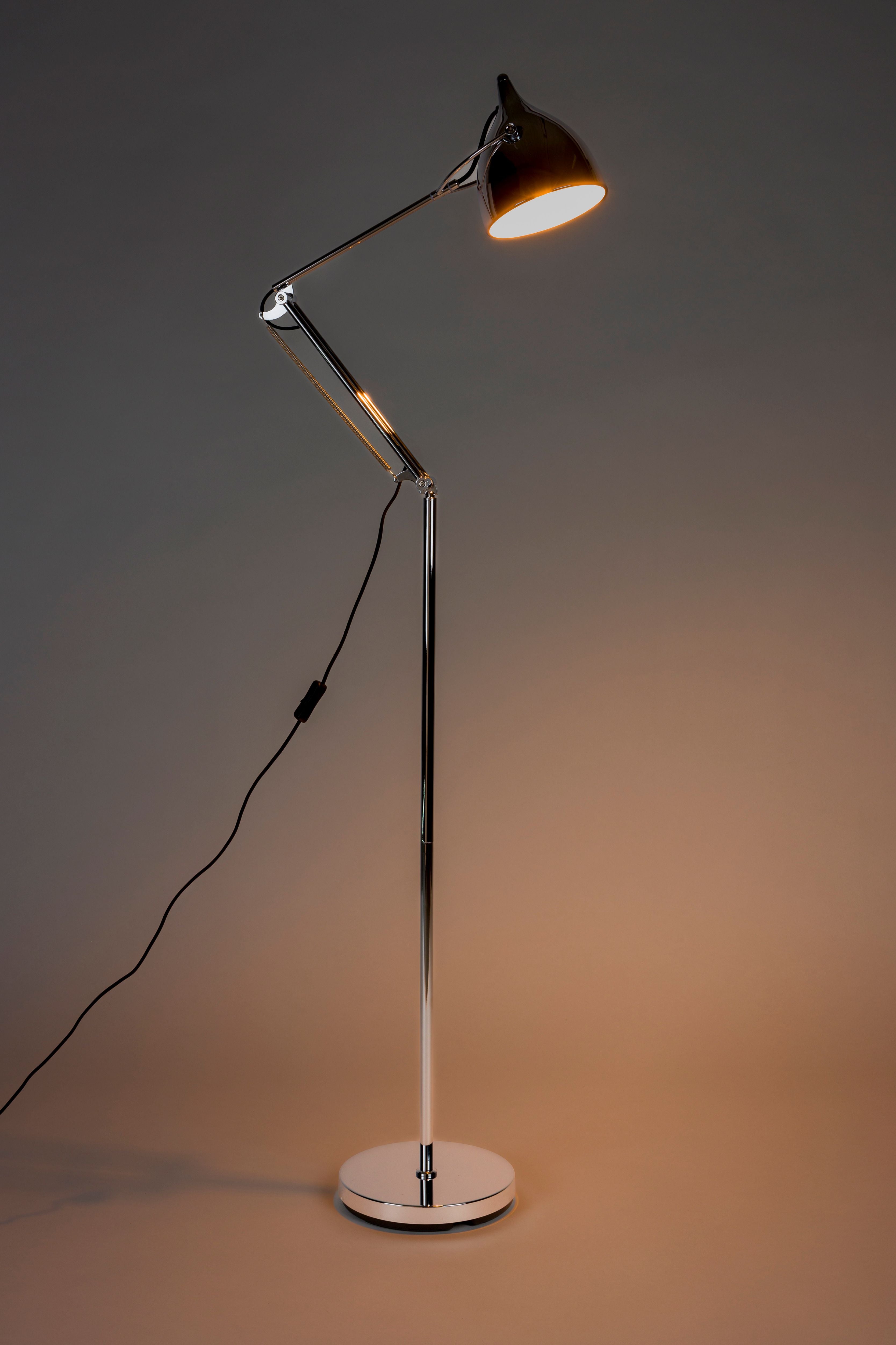 Stolná lampa na čítanie READER strieborná