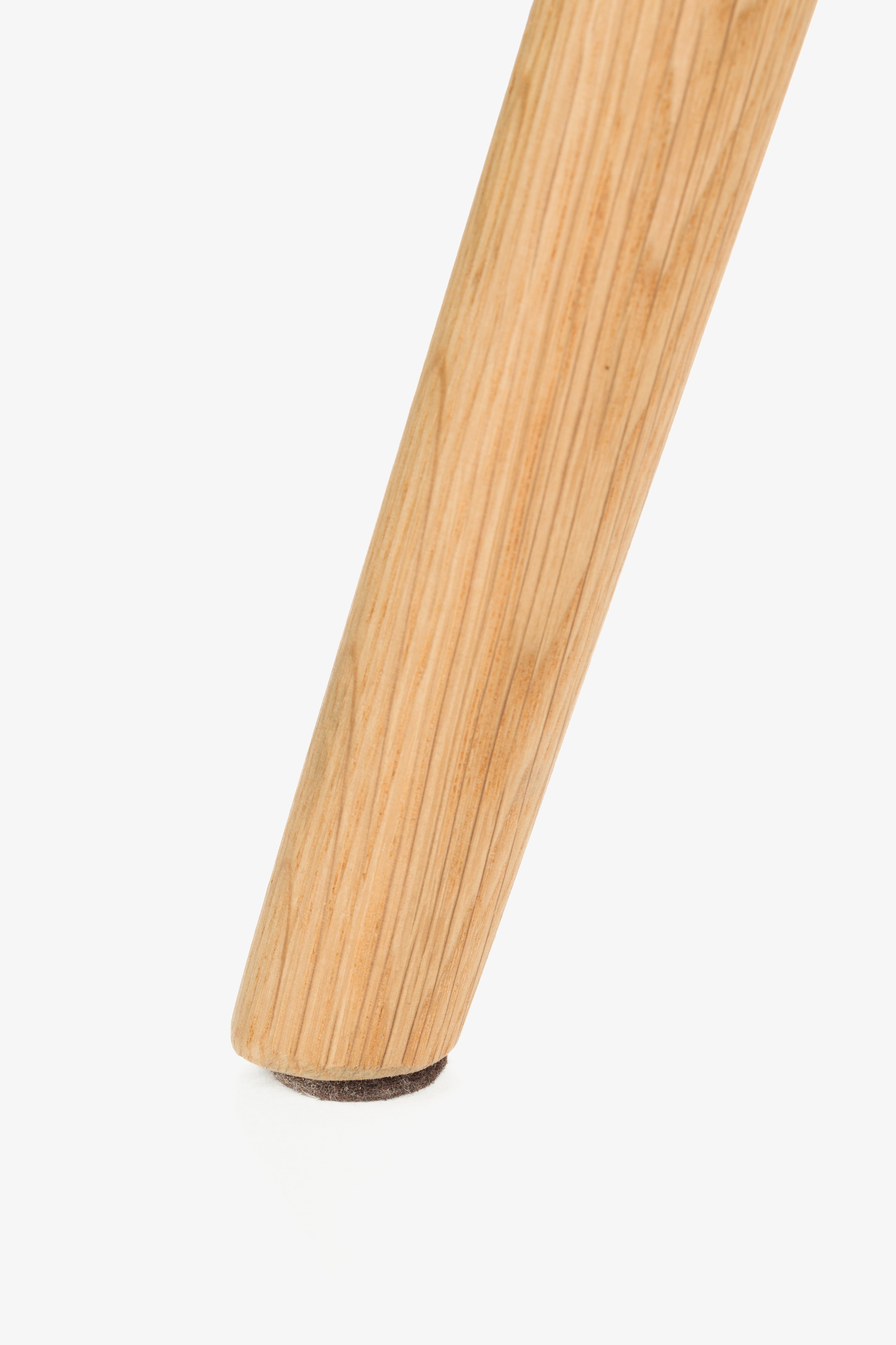 LESTER Chair Brown with Wooden Base