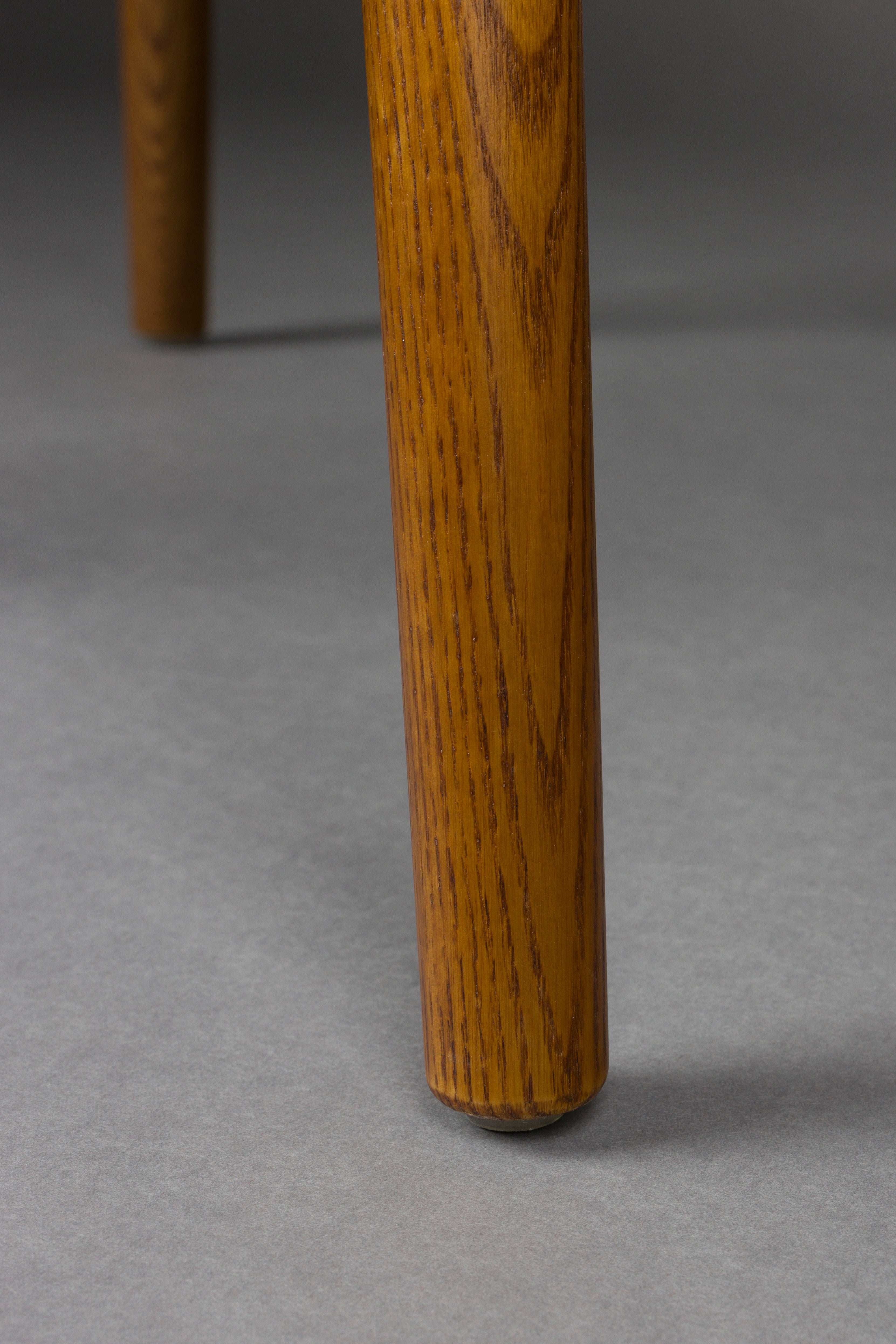 Stolička TAYLOR zelená s drevenou základňou