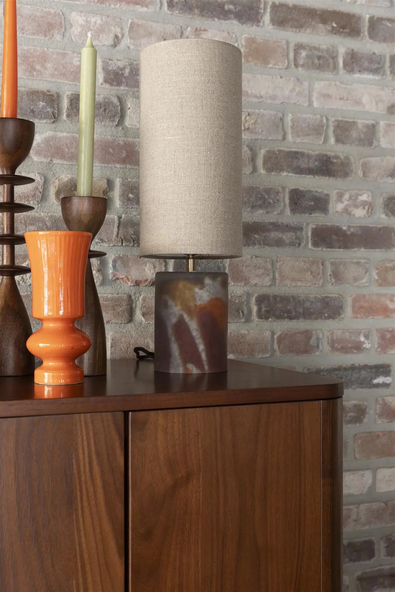 Lampa stołowa EARL beżowy – Dutchbone
