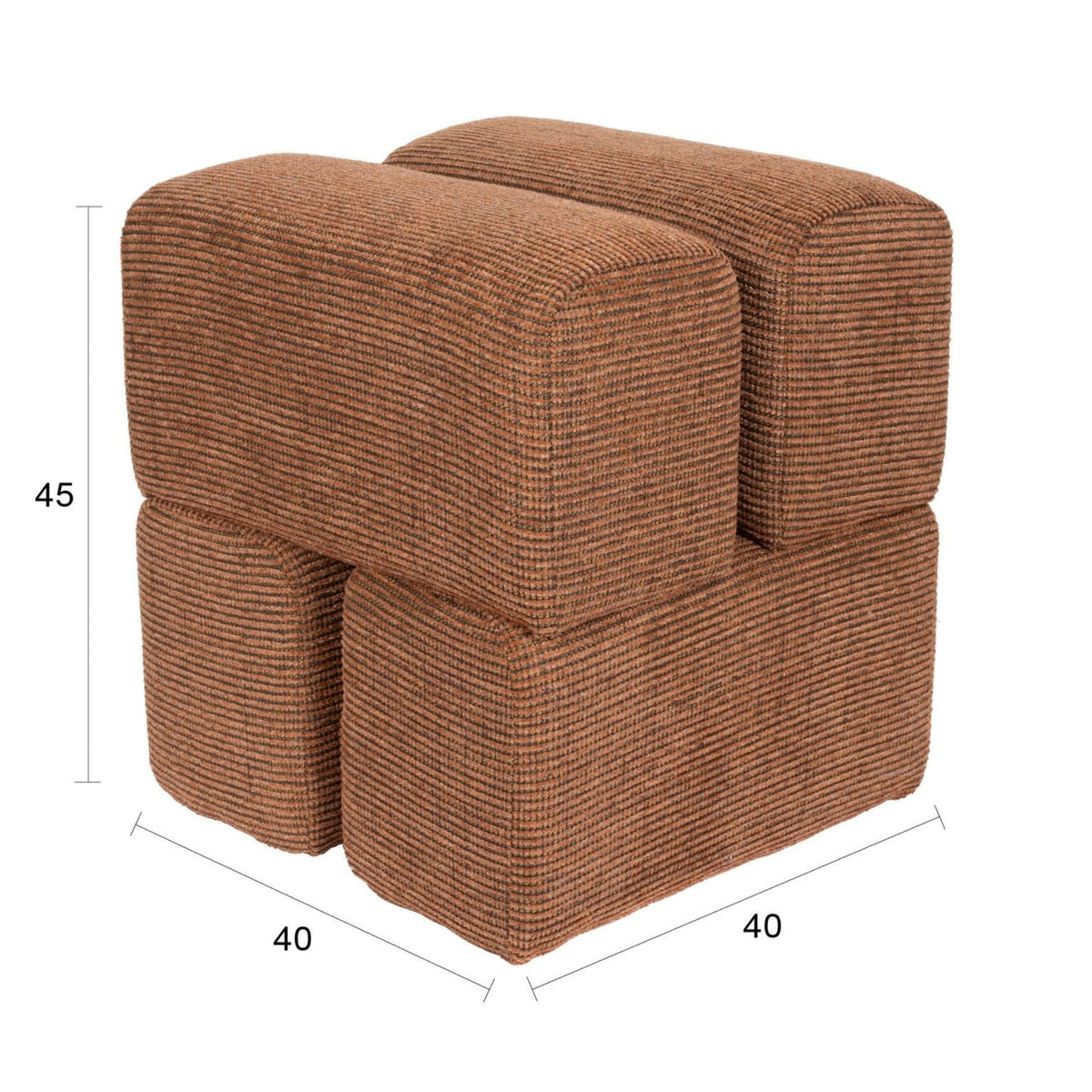 Stołek STAPLE terakota – ujęcie 7