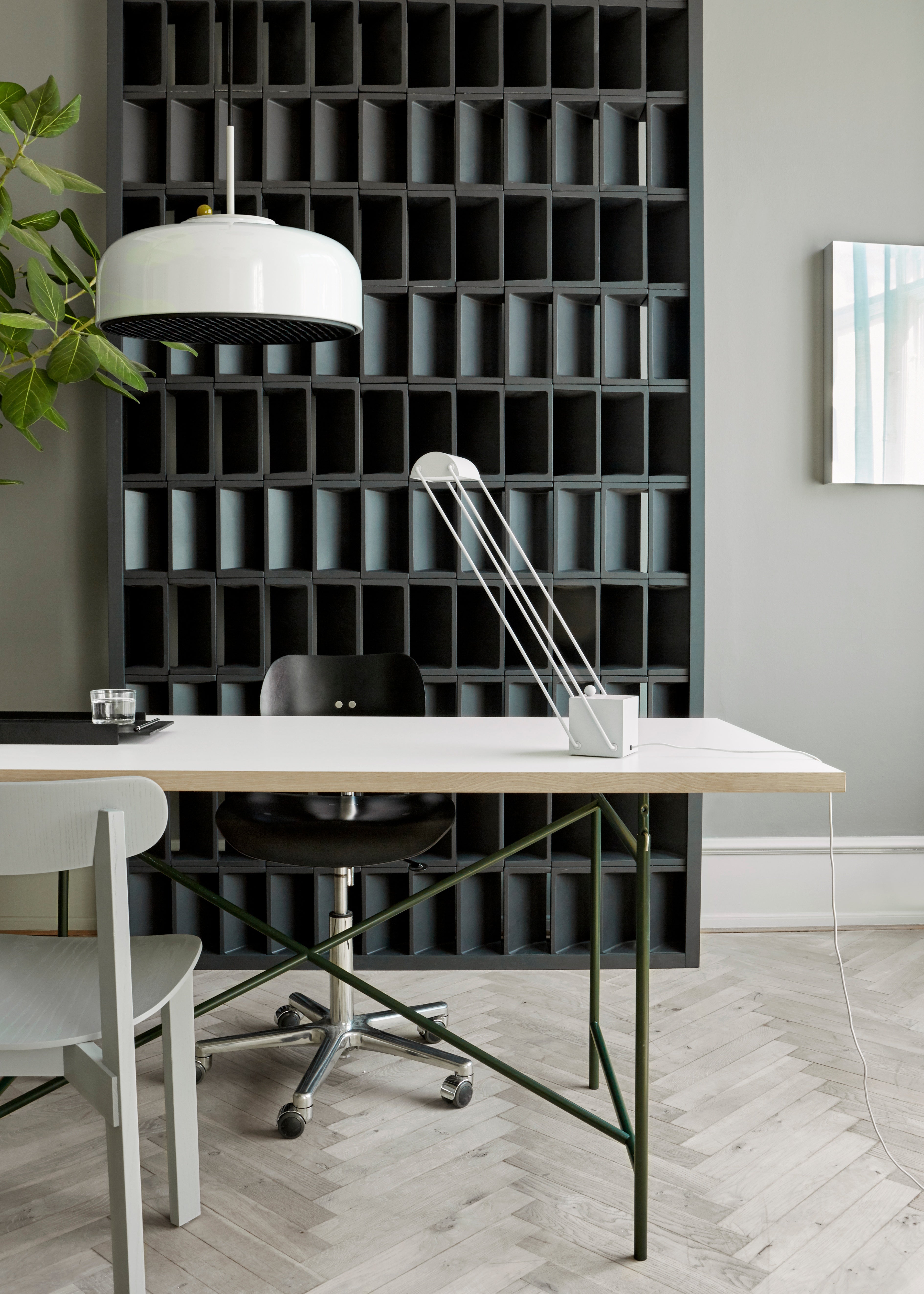 PODGY white pendant lamp