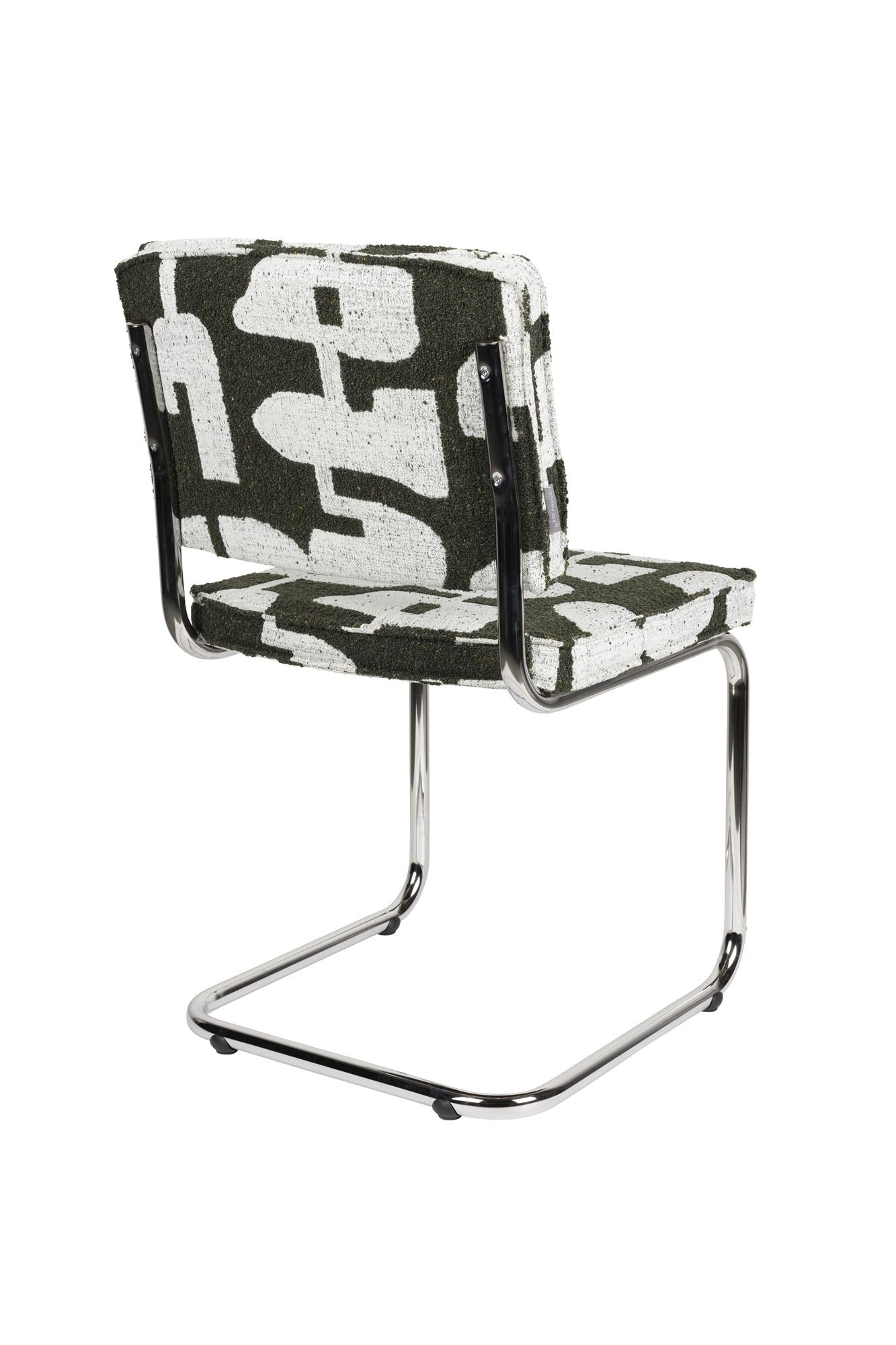 RIDGE DECO SYMBOLS Chair Green with White