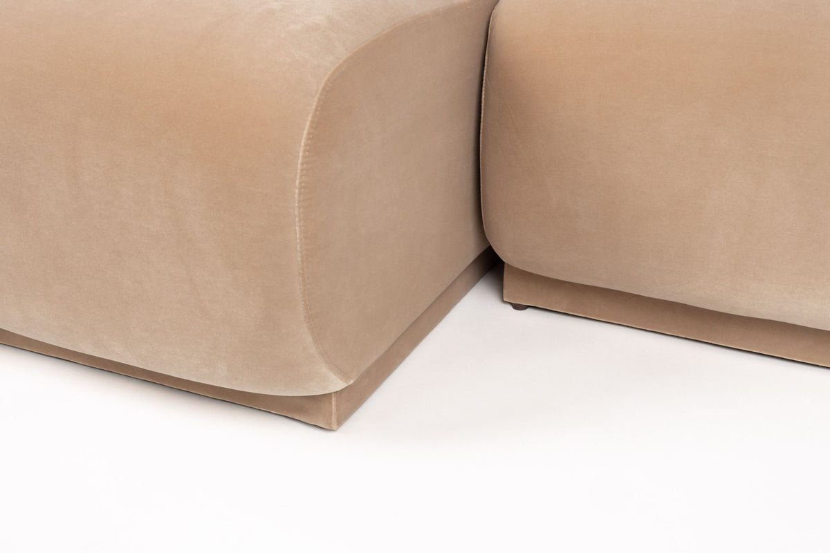 Sofa z szezlongiem HAZEL beżowy lewostronny – ujęcie 9