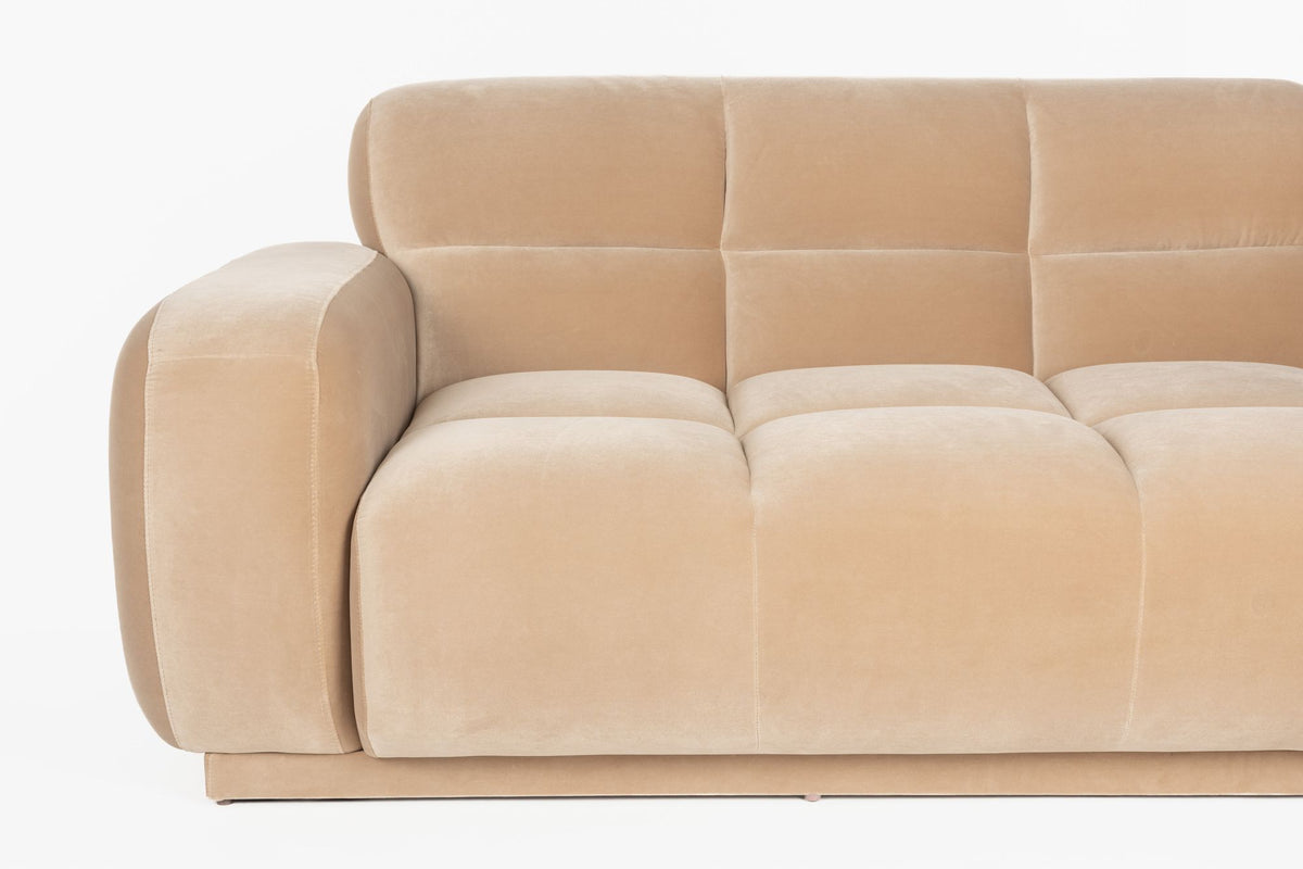 Sofa z szezlongiem HAZEL beżowy prawostronny – ujęcie 9